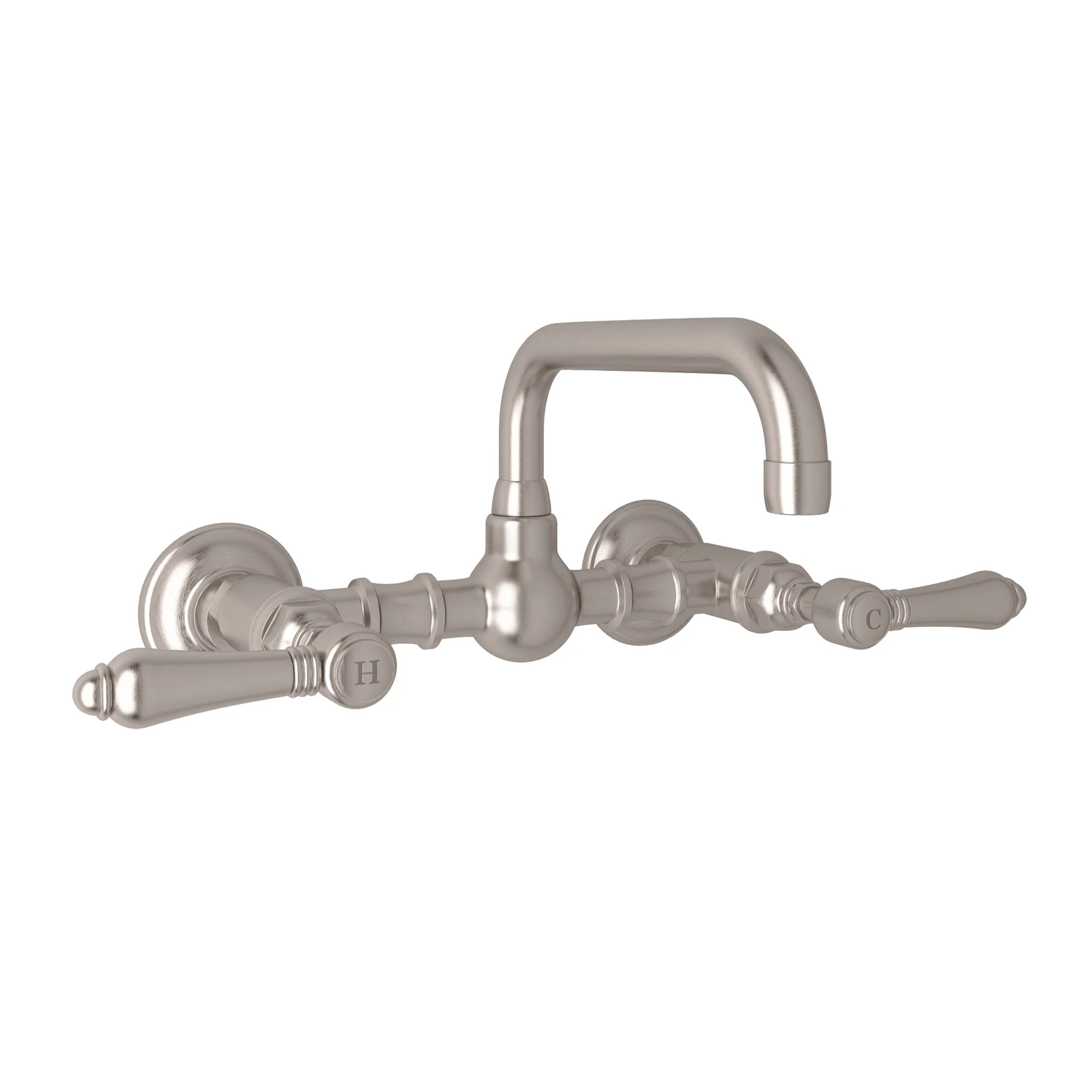 ROHL A1423 Acqui® Wall Mount Bridge Lavatory Faucet With U-Spout - Image 9