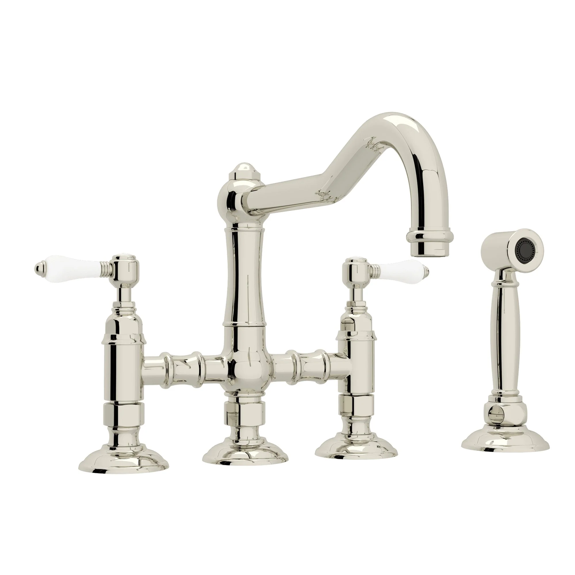 ROHL A1458WS Acqui® Bridge Kitchen Faucet With Side Spray - Image 8