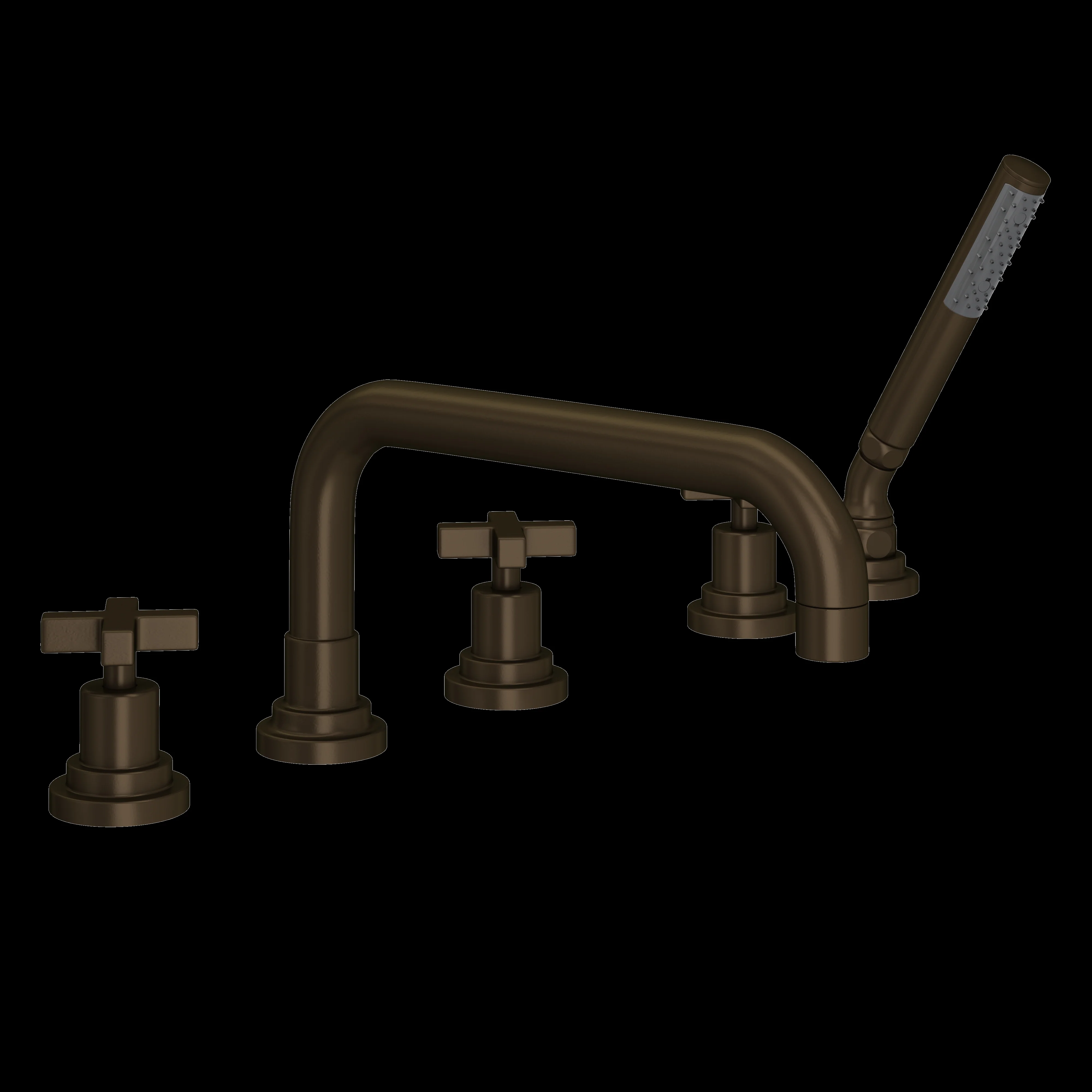 ROHL A2224 Lombardia® 5-Hole Deck Mount Tub Filler With U-Spout - Image 11