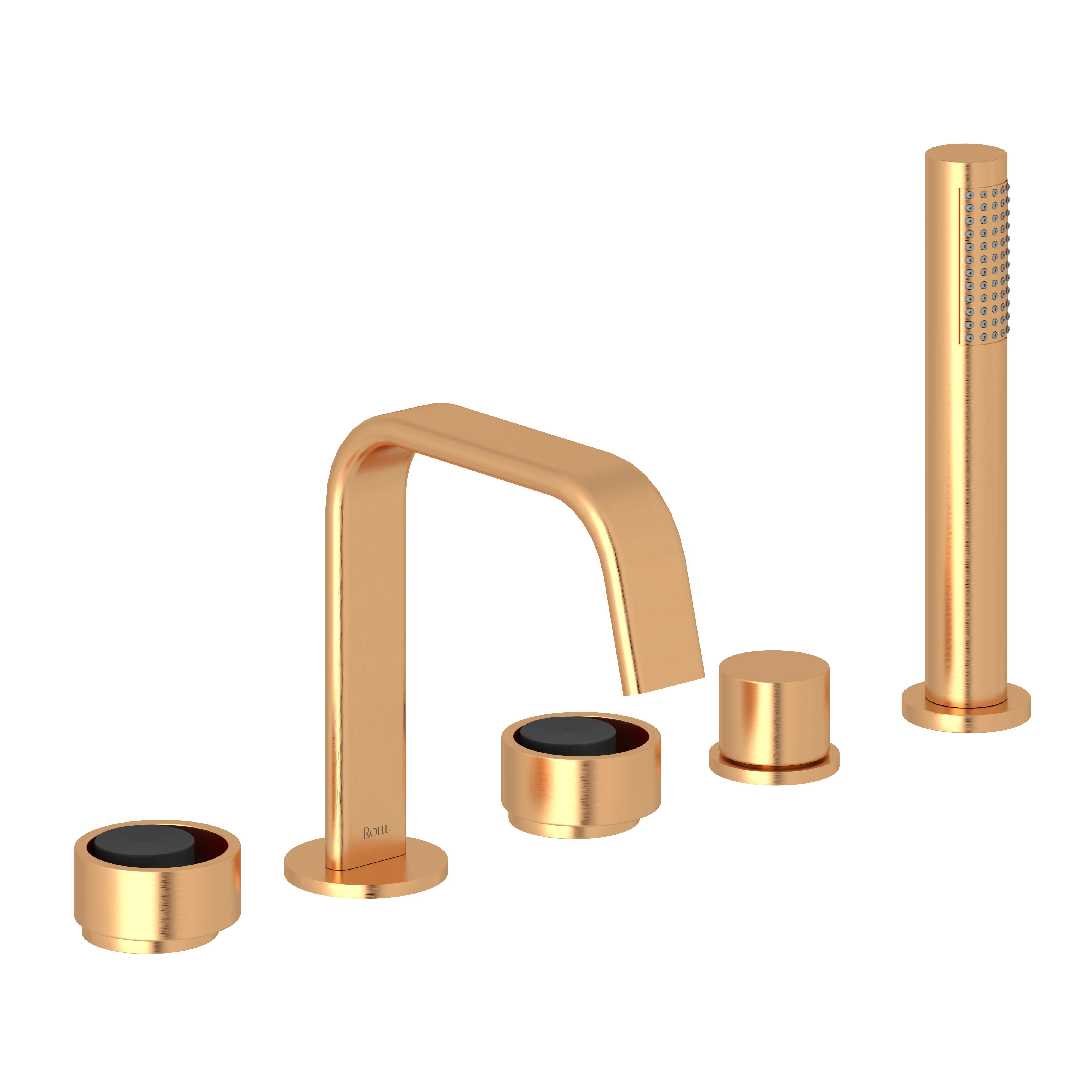 ROHL EC05D5 Eclissi 5-Hole Deck Mount Tub Filler With U-Spout - Image 10