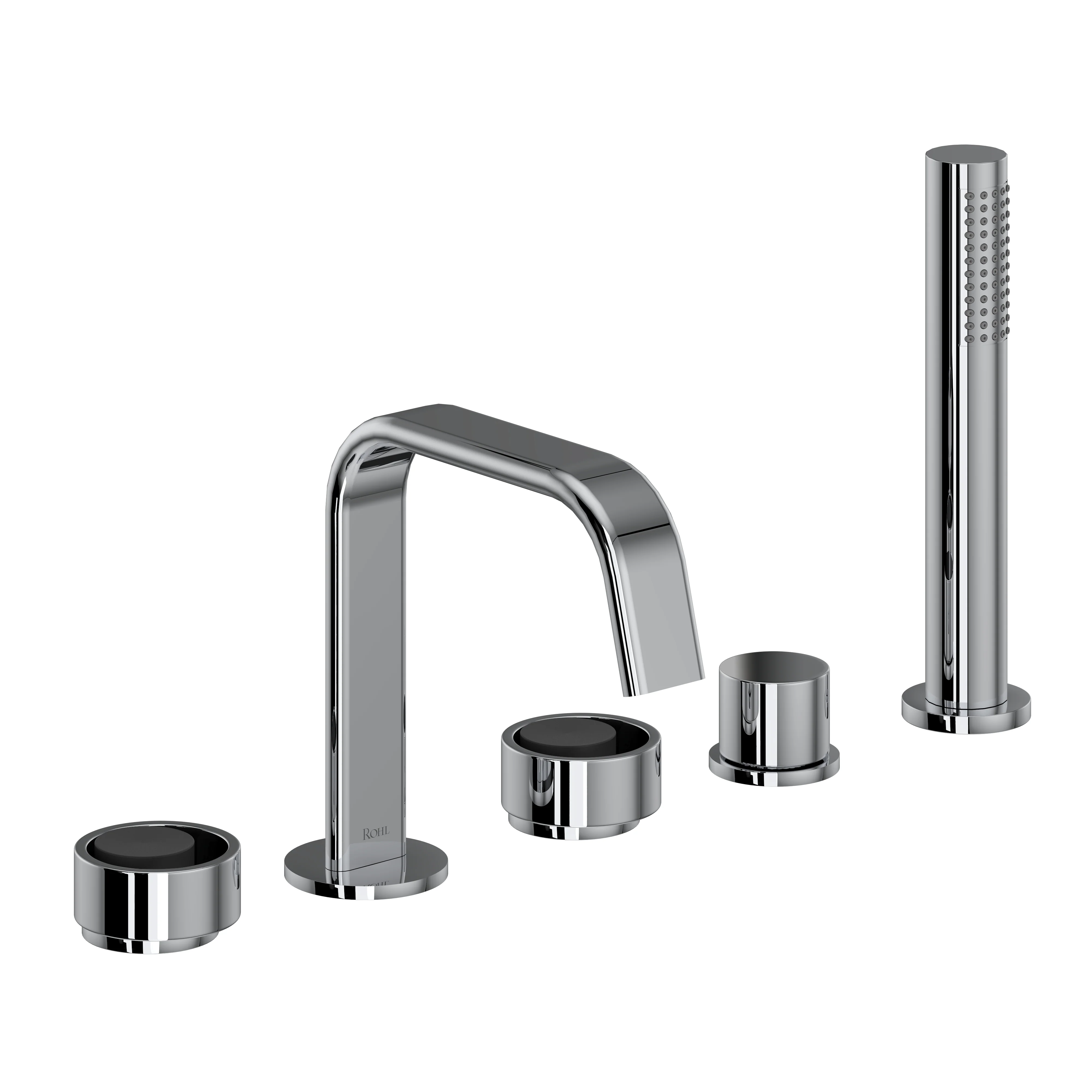 ROHL EC05D5 Eclissi 5-Hole Deck Mount Tub Filler With U-Spout - Image 6