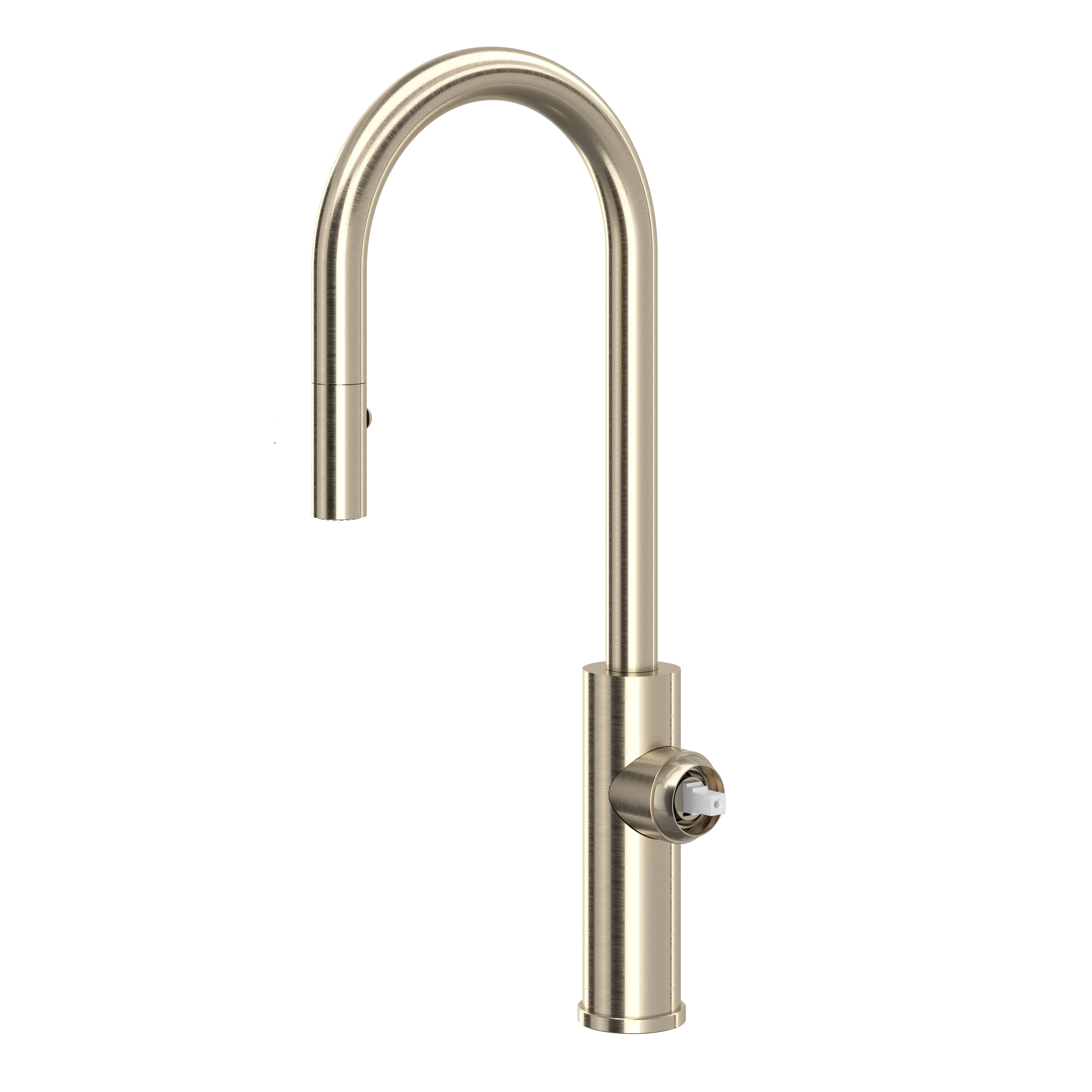ROHL EC65D1 Eclissi Pull-Down Bar/Food Prep Kitchen Faucet with C-Spout - Less Handle - Image 4