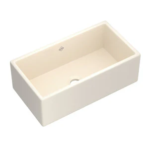 Shaws MS3618 36" Shaker Single Bowl Apron Front Fireclay Kitchen Sink - Image 4