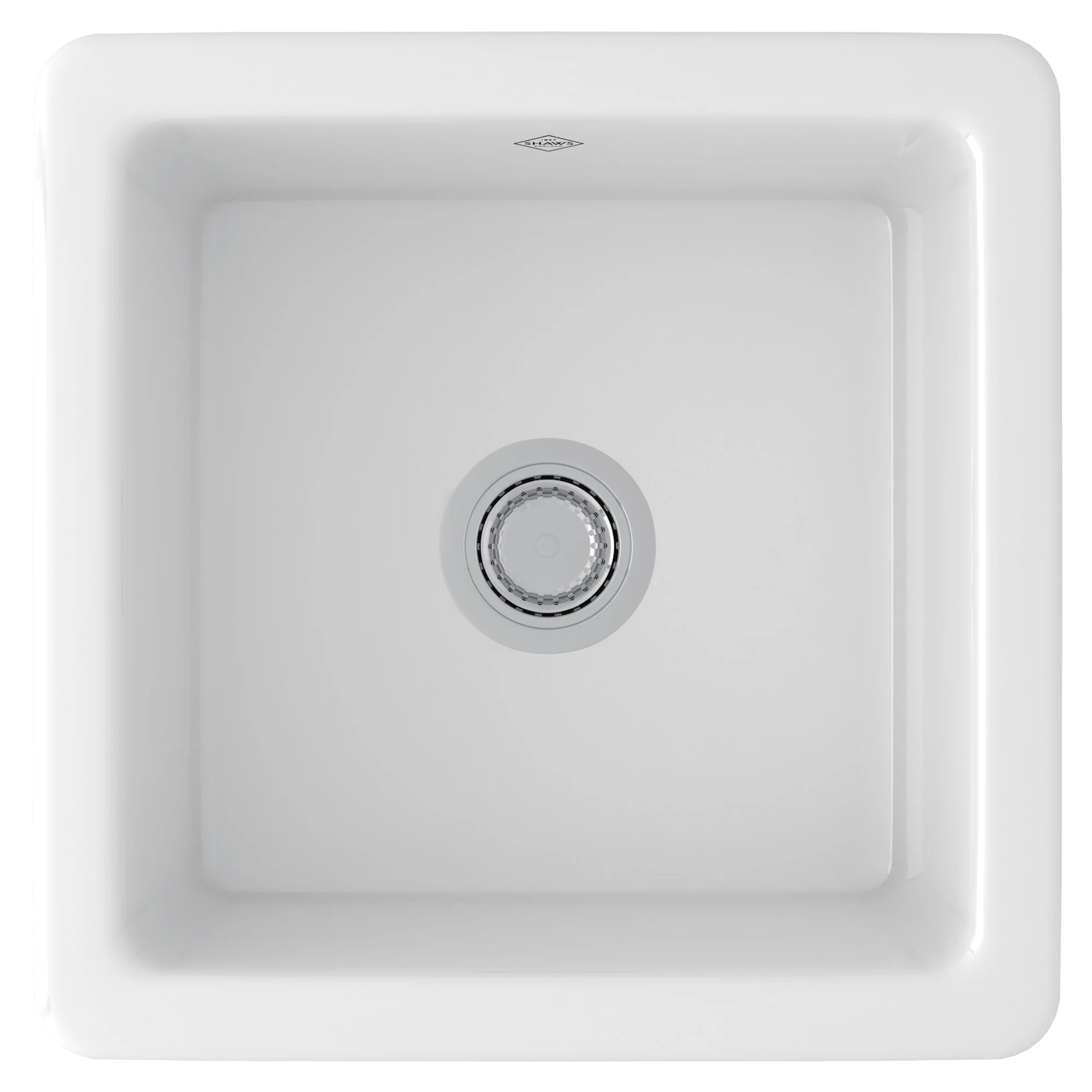 Shaws RC1818 18" Shaker Single Bowl Square Fireclay Bar/Food Prep Kitchen Sink - Image 3