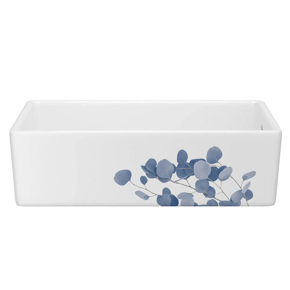 Shaws RC1818 18" Shaker Single Bowl Square Fireclay Bar/Food Prep Kitchen Sink - Image 4