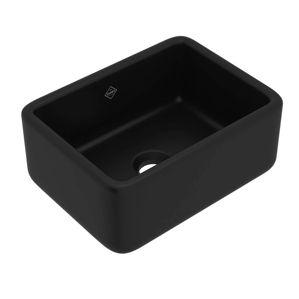 Shaws RC3021 30" Waterside Single Bowl Bowed Farmhouse Apron Front Fireclay Kitchen Sink - Image 2