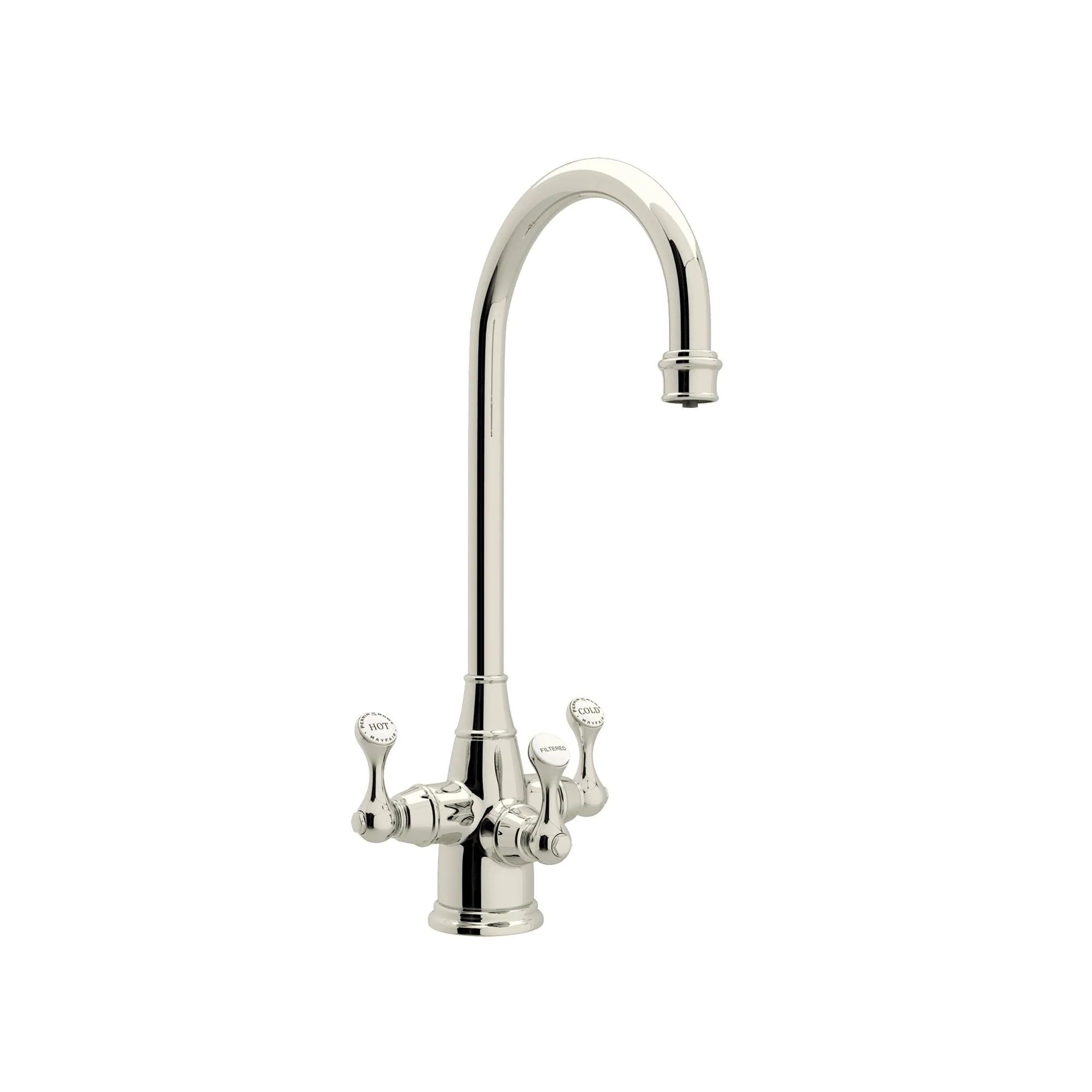 Perrin & Rowe U.1220 Georgian Era Three Handle Bar/Food Prep Filter Kitchen Faucet - Image 4