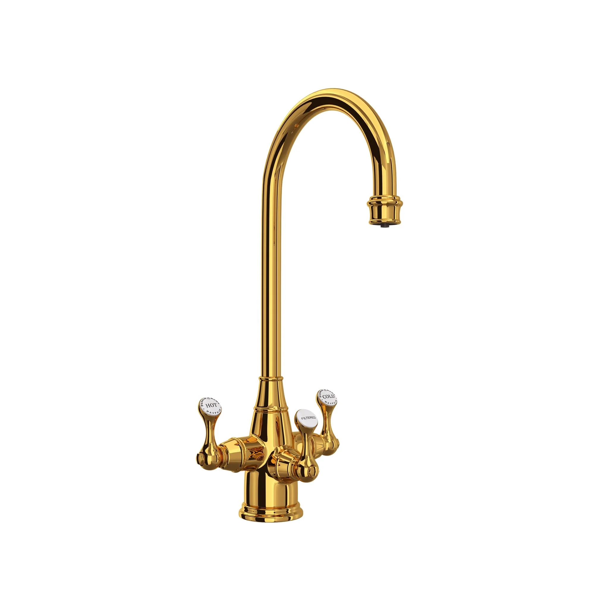 Perrin & Rowe U.1220 Georgian Era Three Handle Bar/Food Prep Filter Kitchen Faucet - Image 7