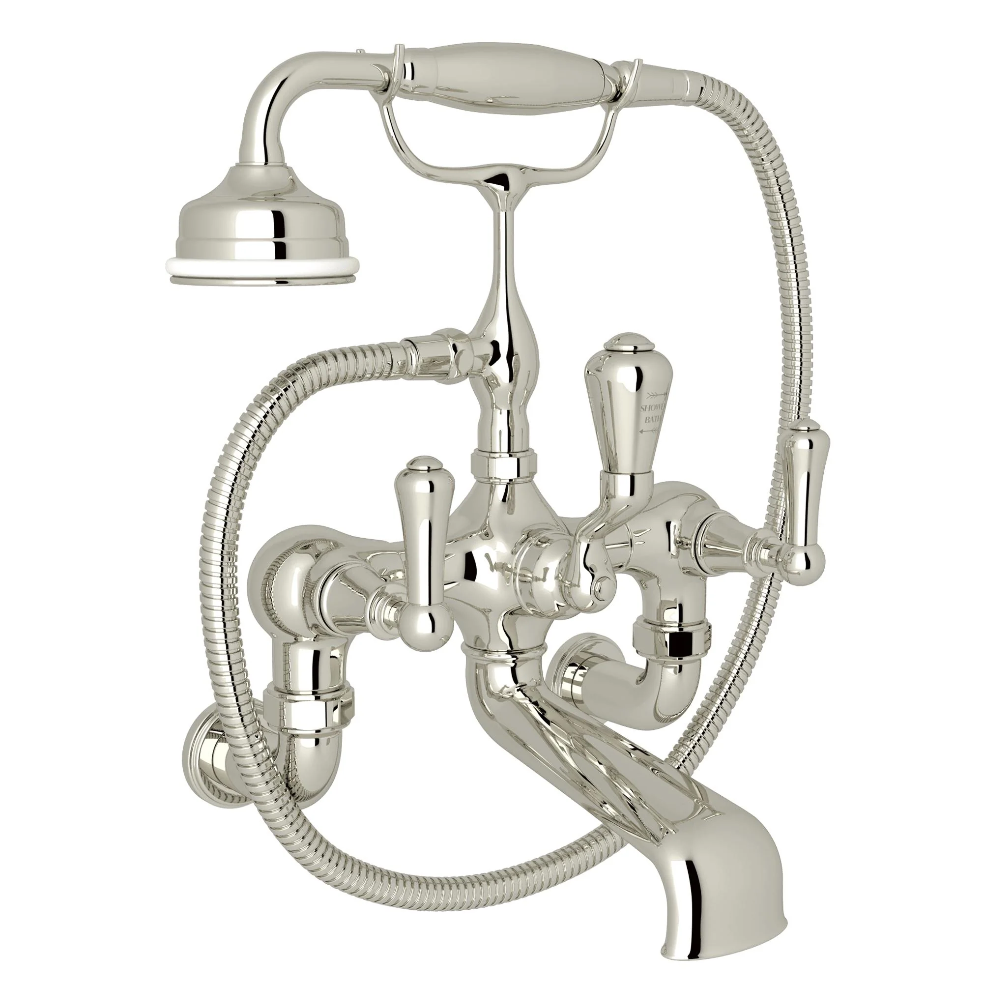 Perrin & Rowe U.3006 Georgian Era Exposed Wall Mount Tub Filler - Image 4