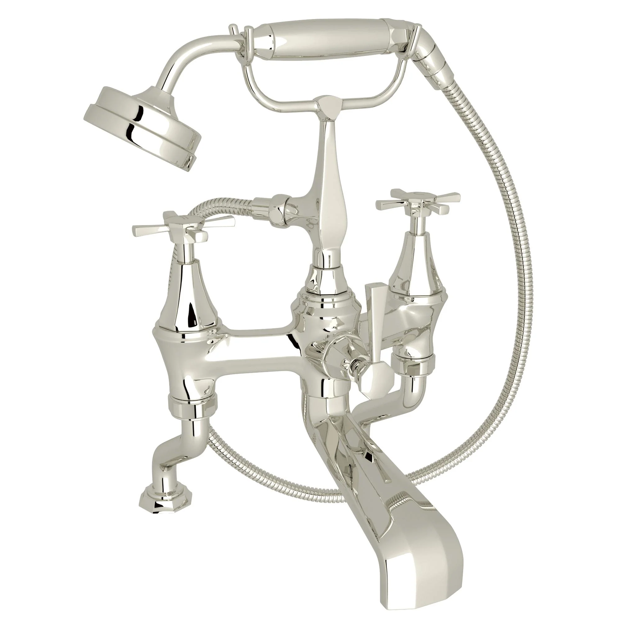 Perrin & Rowe U.3101 Deco Exposed Deck Mount Tub Filler - Image 3
