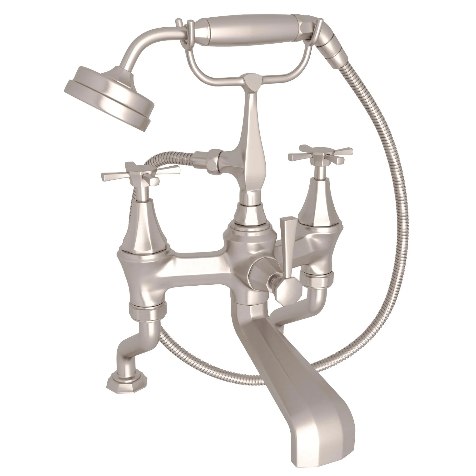 Perrin & Rowe U.3101 Deco Exposed Deck Mount Tub Filler - Image 4