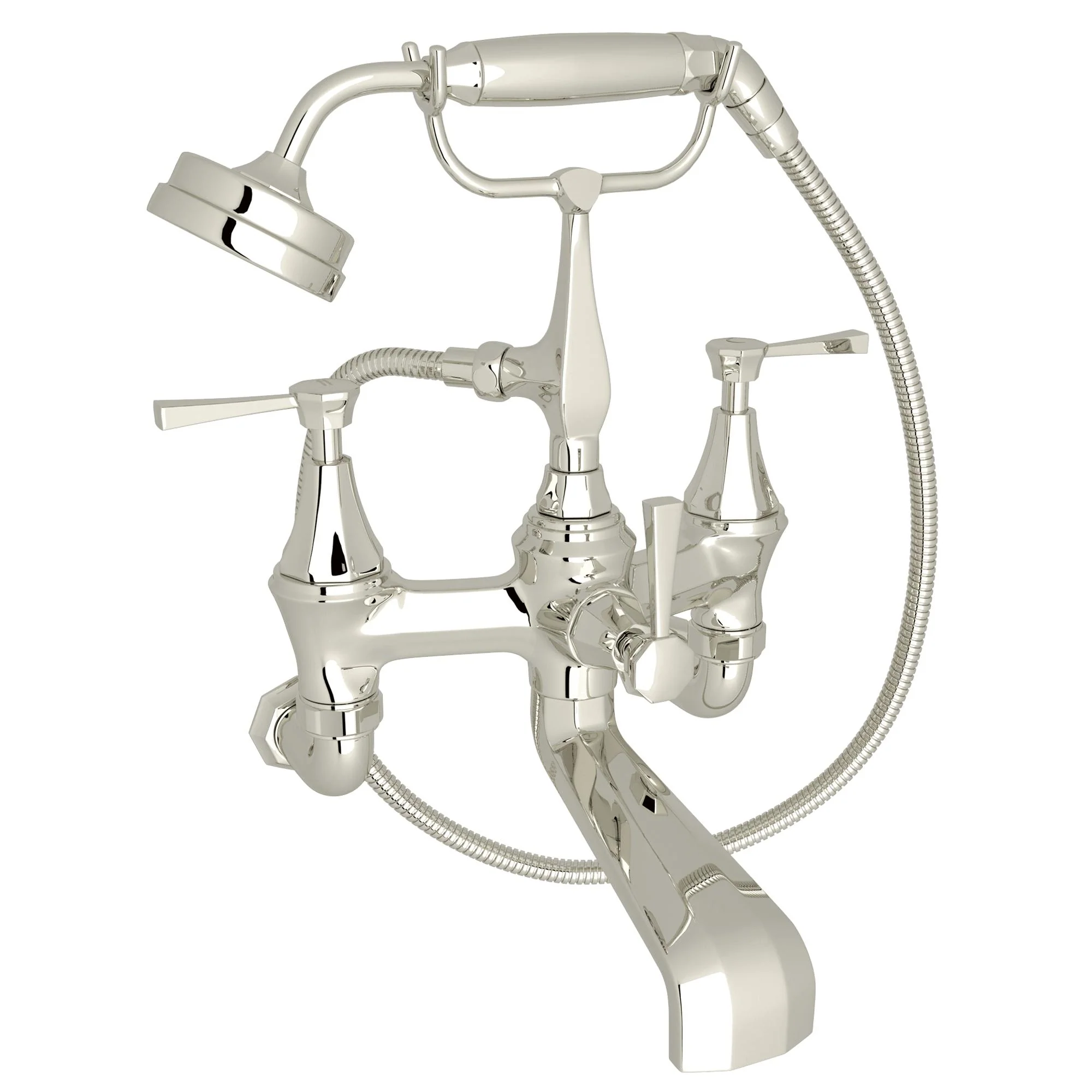 Perrin & Rowe U.3110 Deco Exposed Wall Mount Tub Filler - Image 3