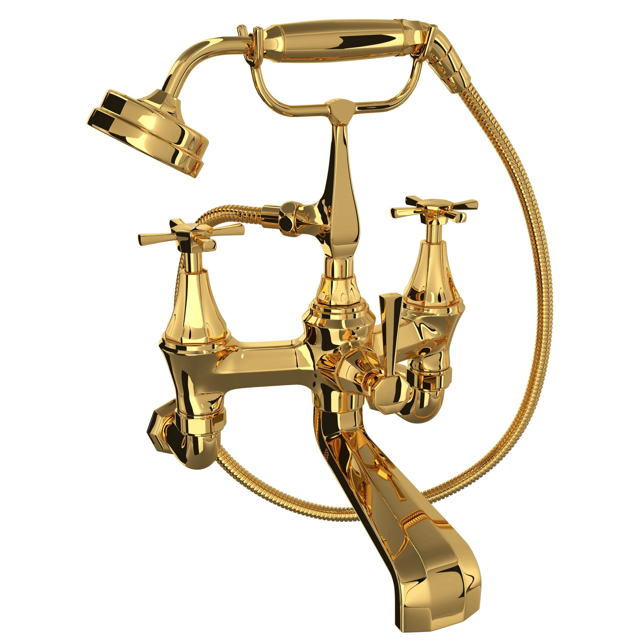Perrin & Rowe U.3111 Deco Exposed Wall Mount Tub Filler - Image 5