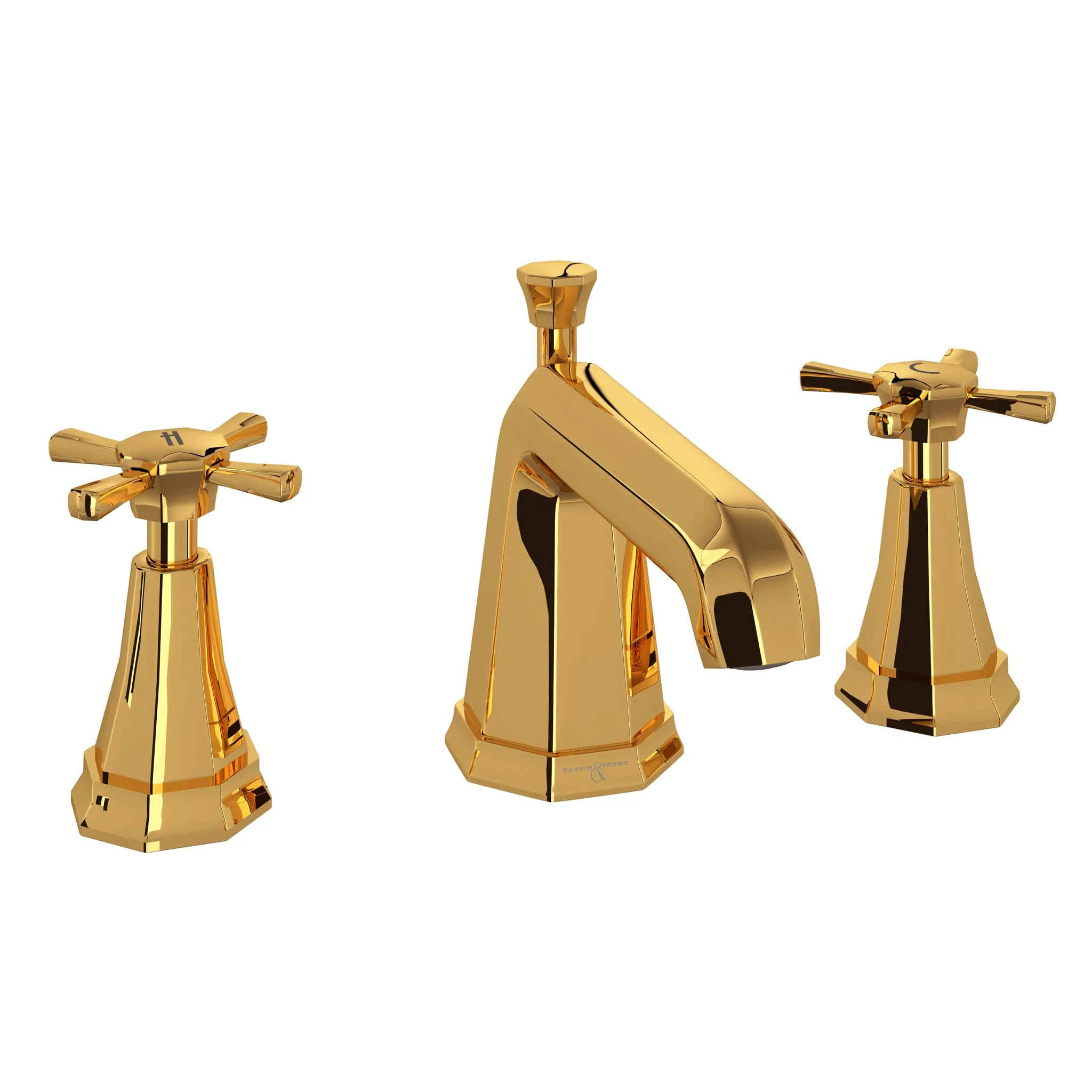 Perrin & Rowe U.3142 Deco Widespread Lavatory Faucet - Image 2