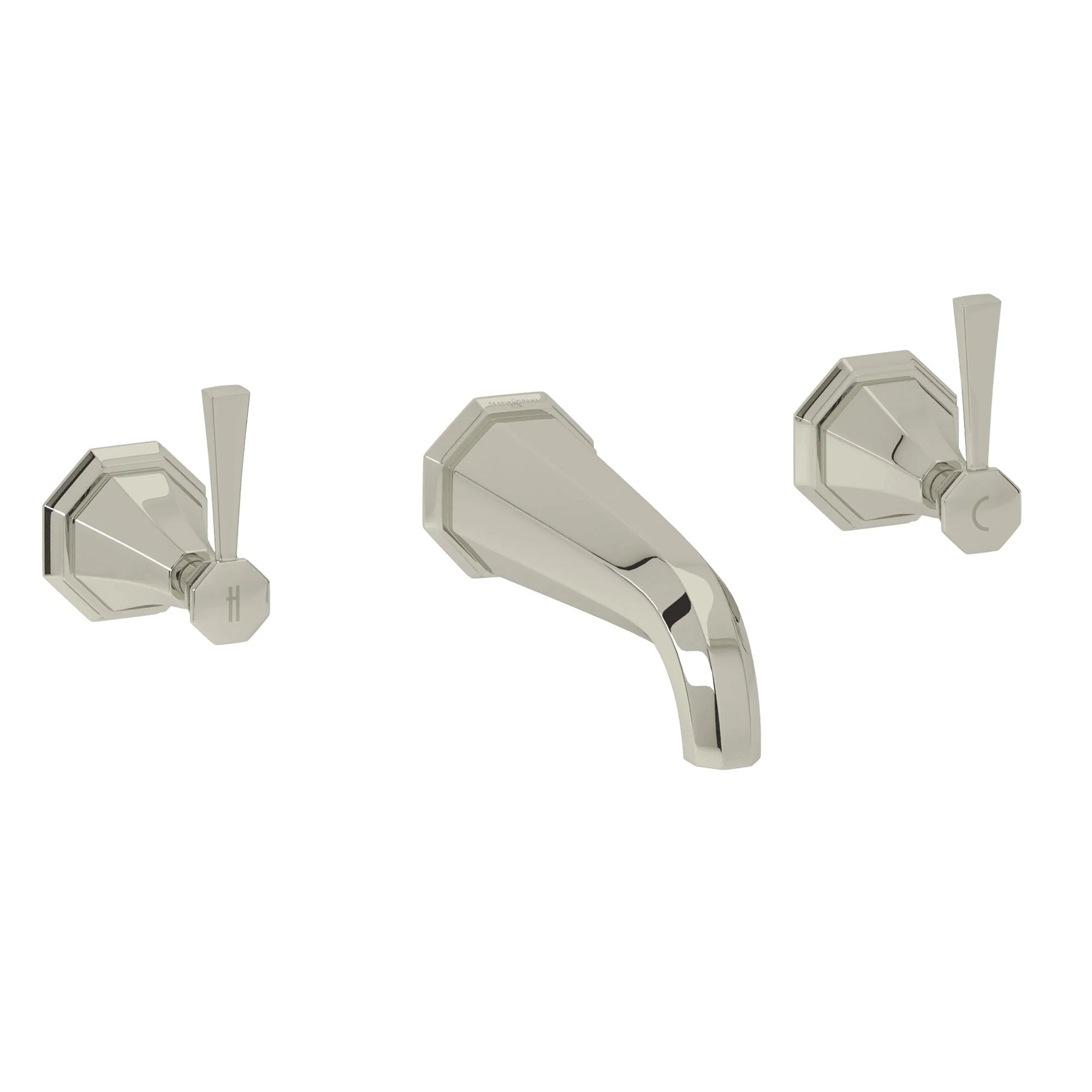 Perrin & Rowe U.3178 Deco Wall Mount Tub Filler - Image 3