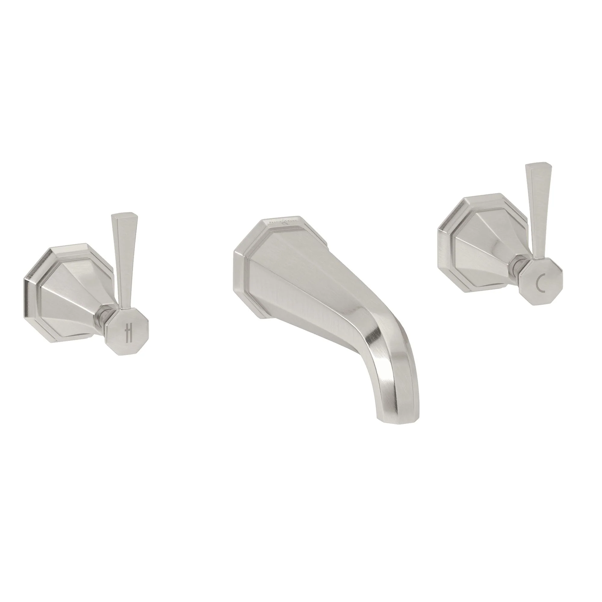 Perrin & Rowe U.3178 Deco Wall Mount Tub Filler - Image 4