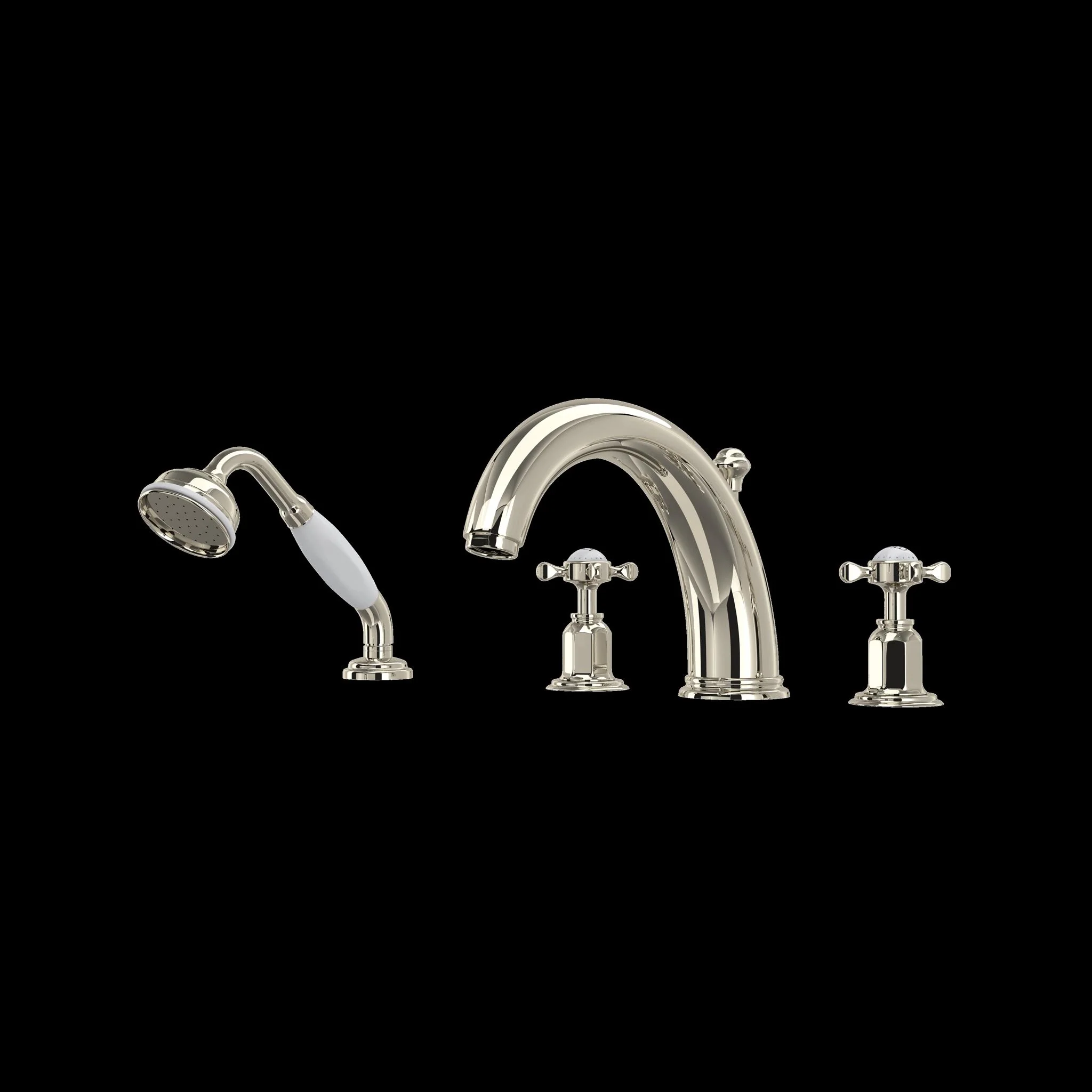 Perrin & Rowe U.3249 Edwardian 4-Hole Deck Mount Tub Filler - Image 4