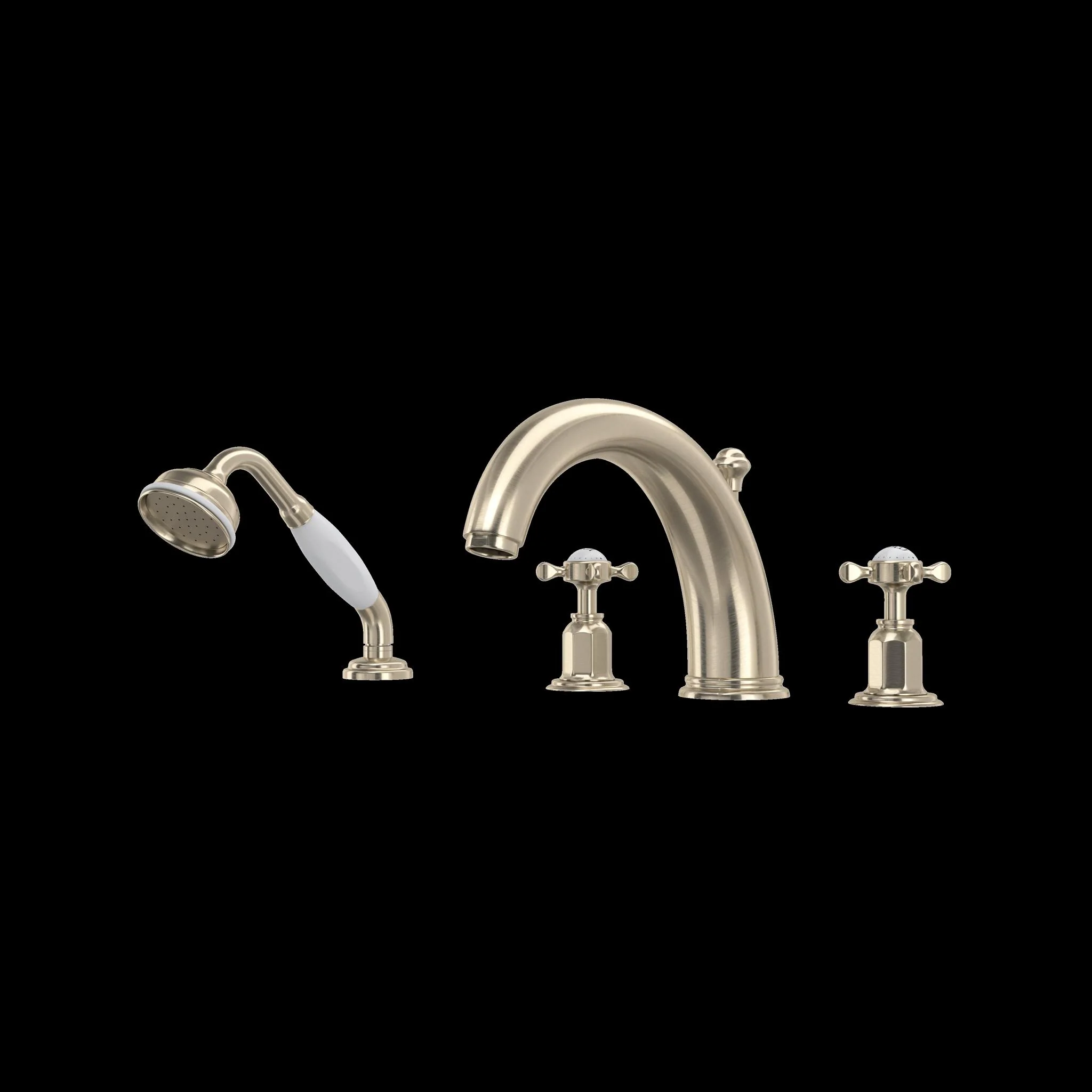 Perrin & Rowe U.3249 Edwardian 4-Hole Deck Mount Tub Filler - Image 5