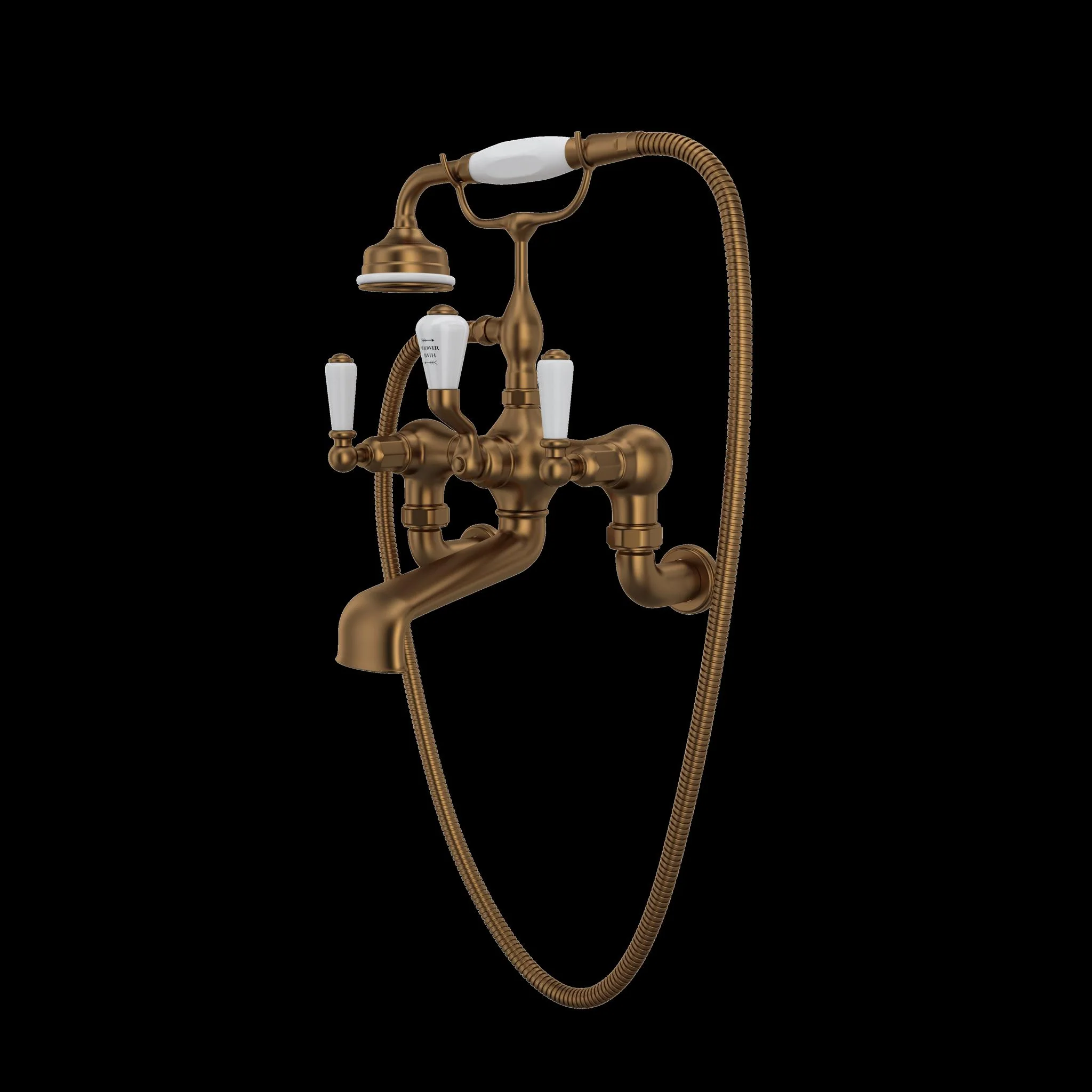 Perrin & Rowe U.3510 Edwardian Exposed Wall Mount Tub Filler - Image 2