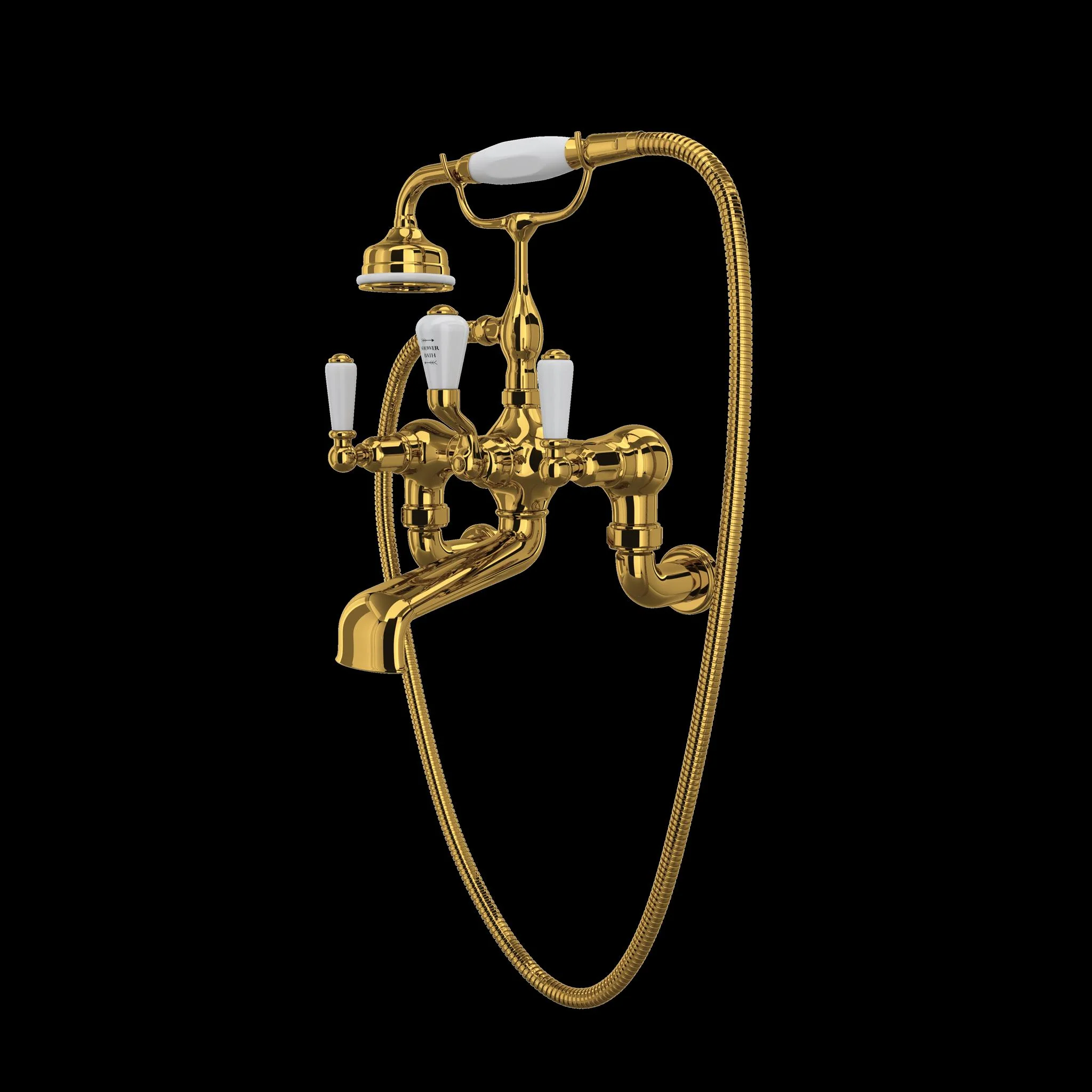 Perrin & Rowe U.3510 Edwardian Exposed Wall Mount Tub Filler - Image 6