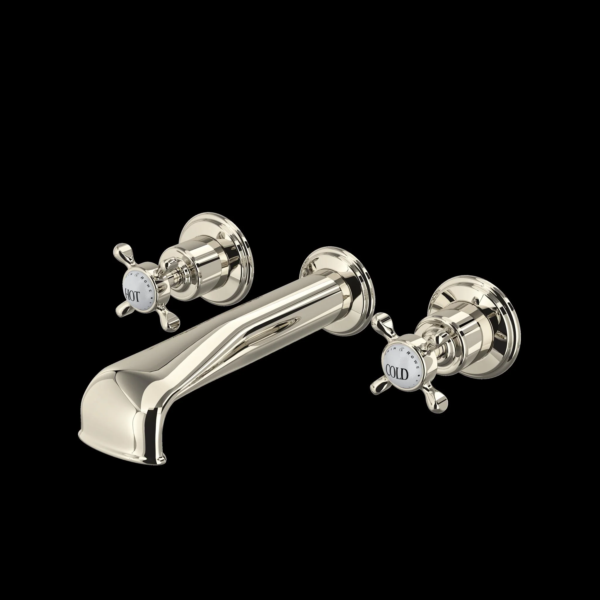 Perrin & Rowe U.3581 Edwardian Wall Mount Tub Filler - Image 4