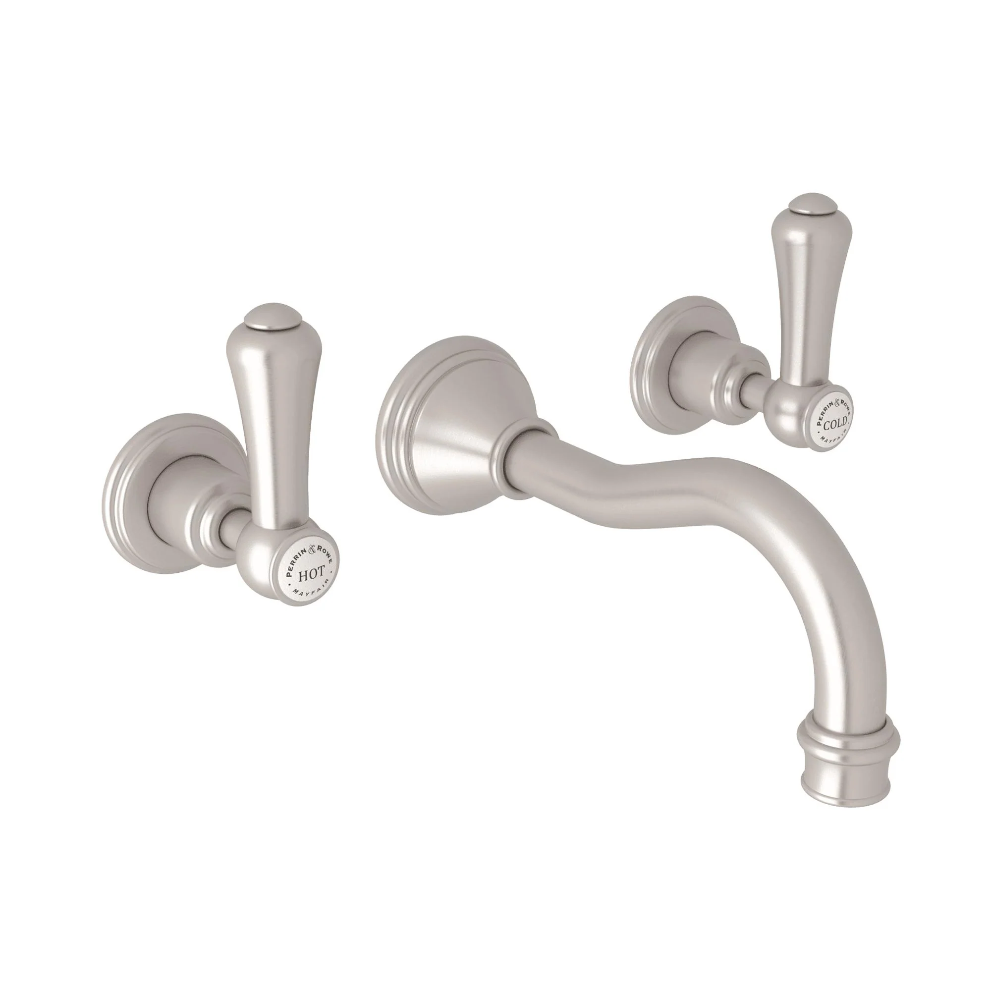 Perrin & Rowe U.3793 Georgian Era Wall Mount Lavatory Faucet - Image 10