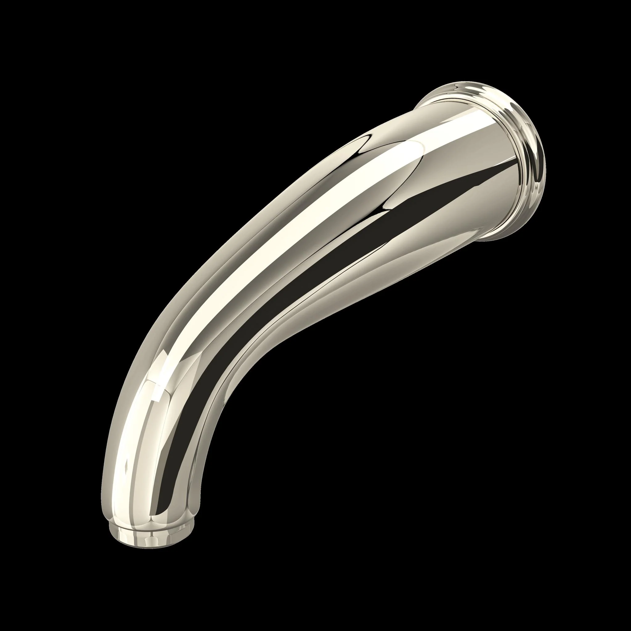 Perrin & Rowe U.3805 Edwardian Wall Mount Tub Spout with C-Spout - Image 4