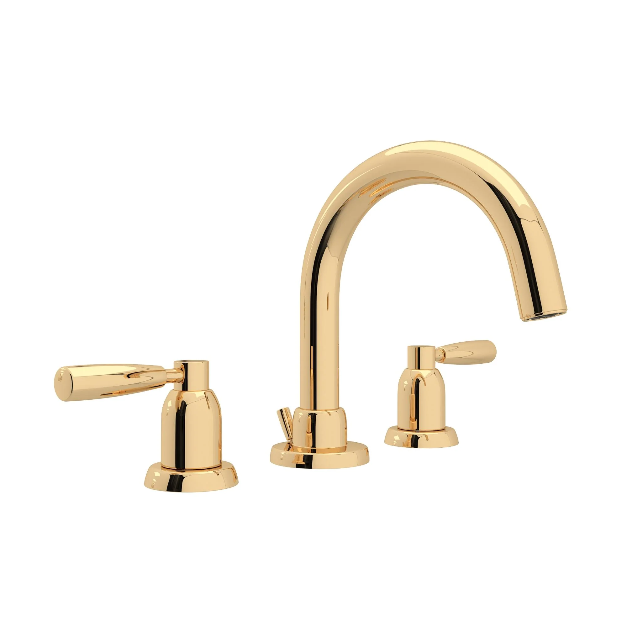 Perrin & Rowe U.3955 Holborn Widespread Lavatory Faucet With C-Spout - Image 2