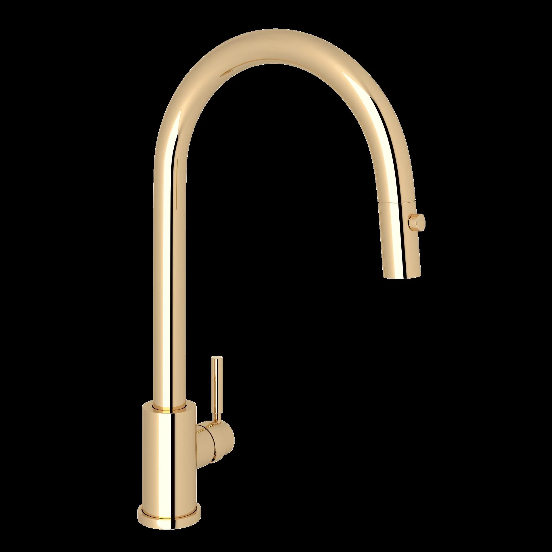 Perrin & Rowe U.4044 Holborn Pull-Down Kitchen Faucet with C-Spout - Image 3