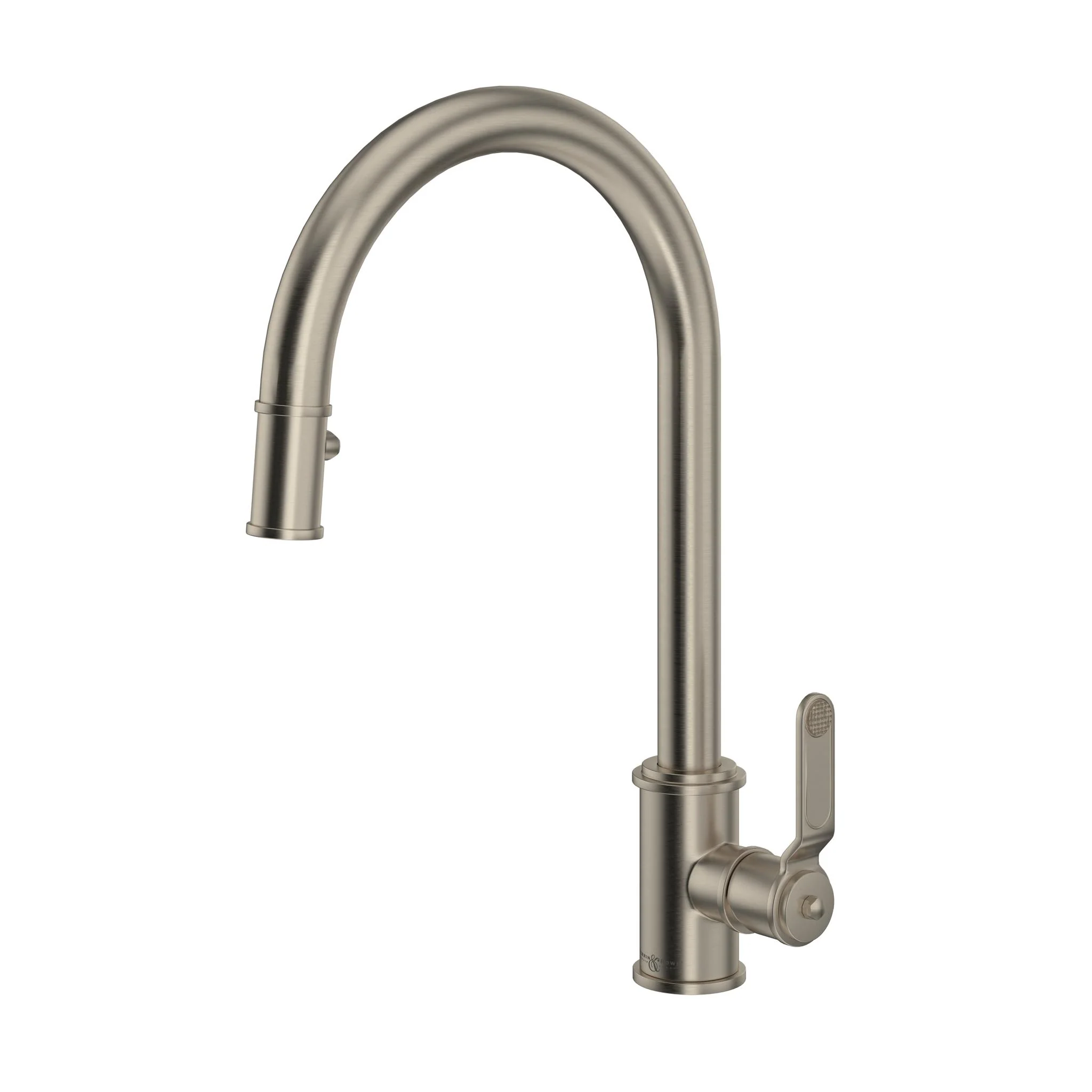 Perrin & Rowe U.4544 Armstrong Pull-Down Kitchen Faucet with C-Spout - Image 4