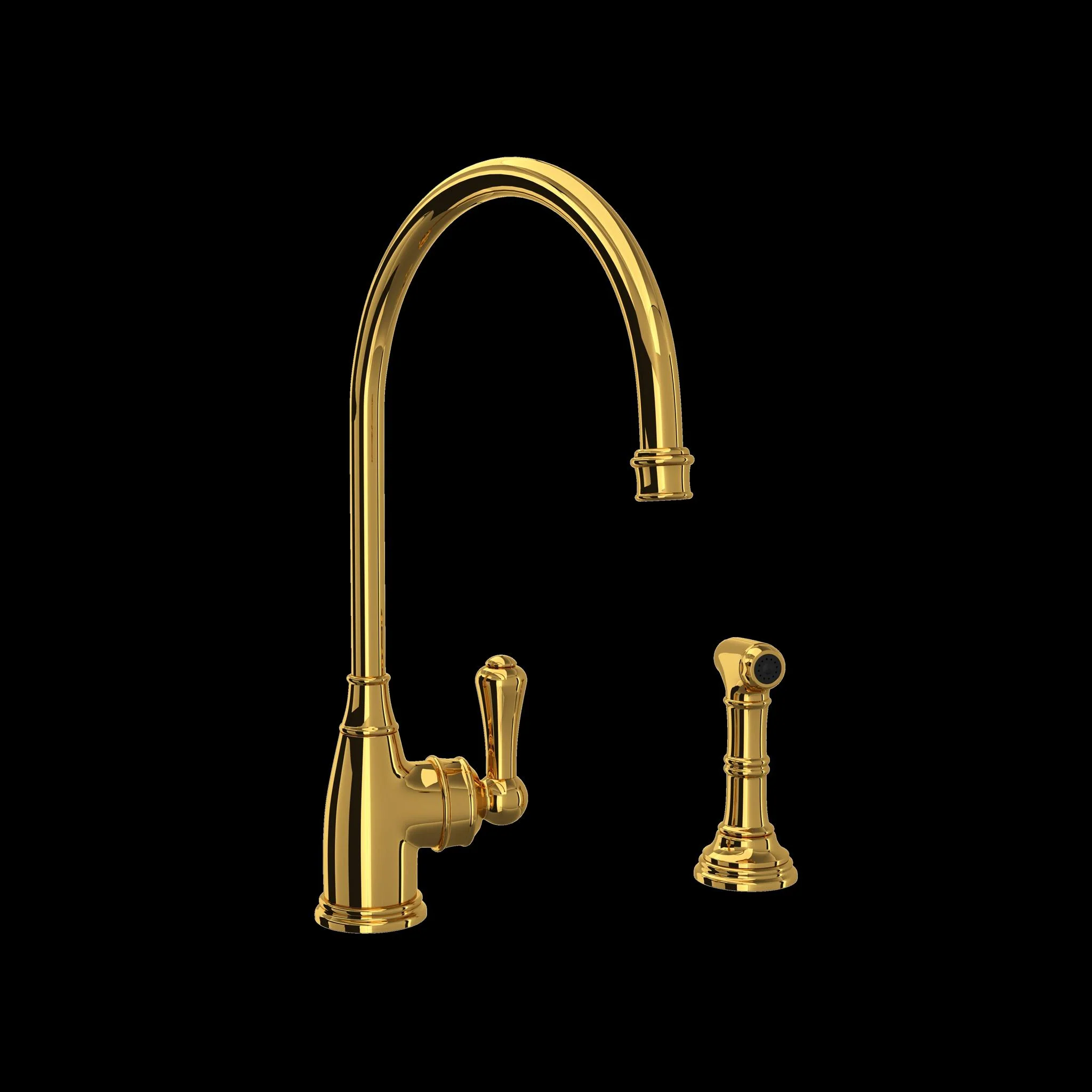 Perrin & Rowe U.4702 Georgian Era Kitchen Faucet With Side Spray - Image 7