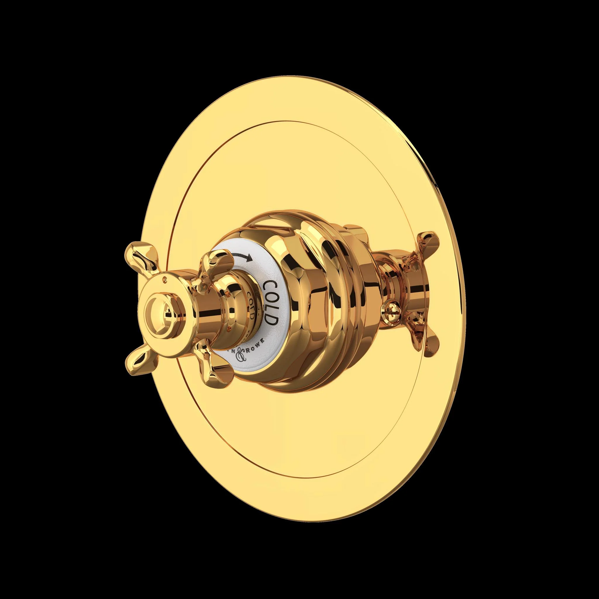 Perrin & Rowe U.5566 Edwardian 3/4" Round Thermostatic Trim Without Volume Control - Image 3