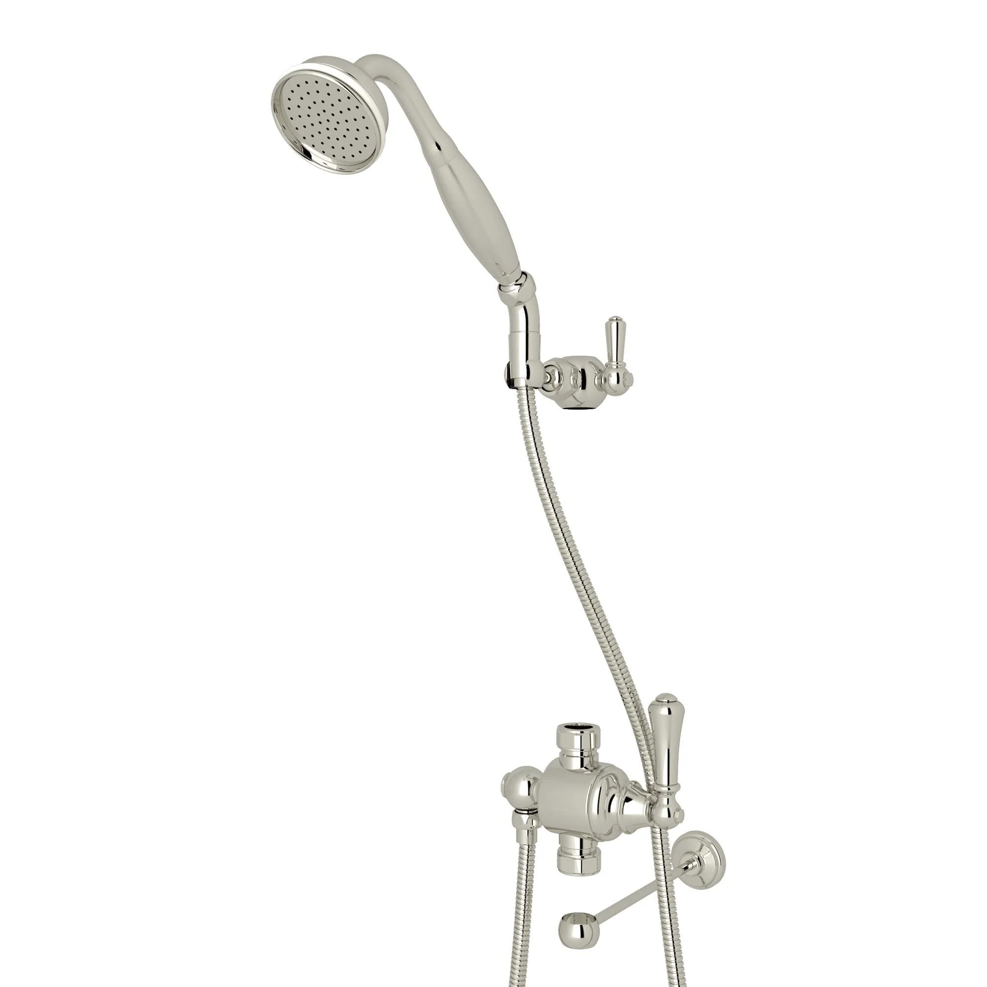 Perrin & Rowe U.5783N Riser Diverter With Handshower, Hose, And Parking Bracket - Image 4