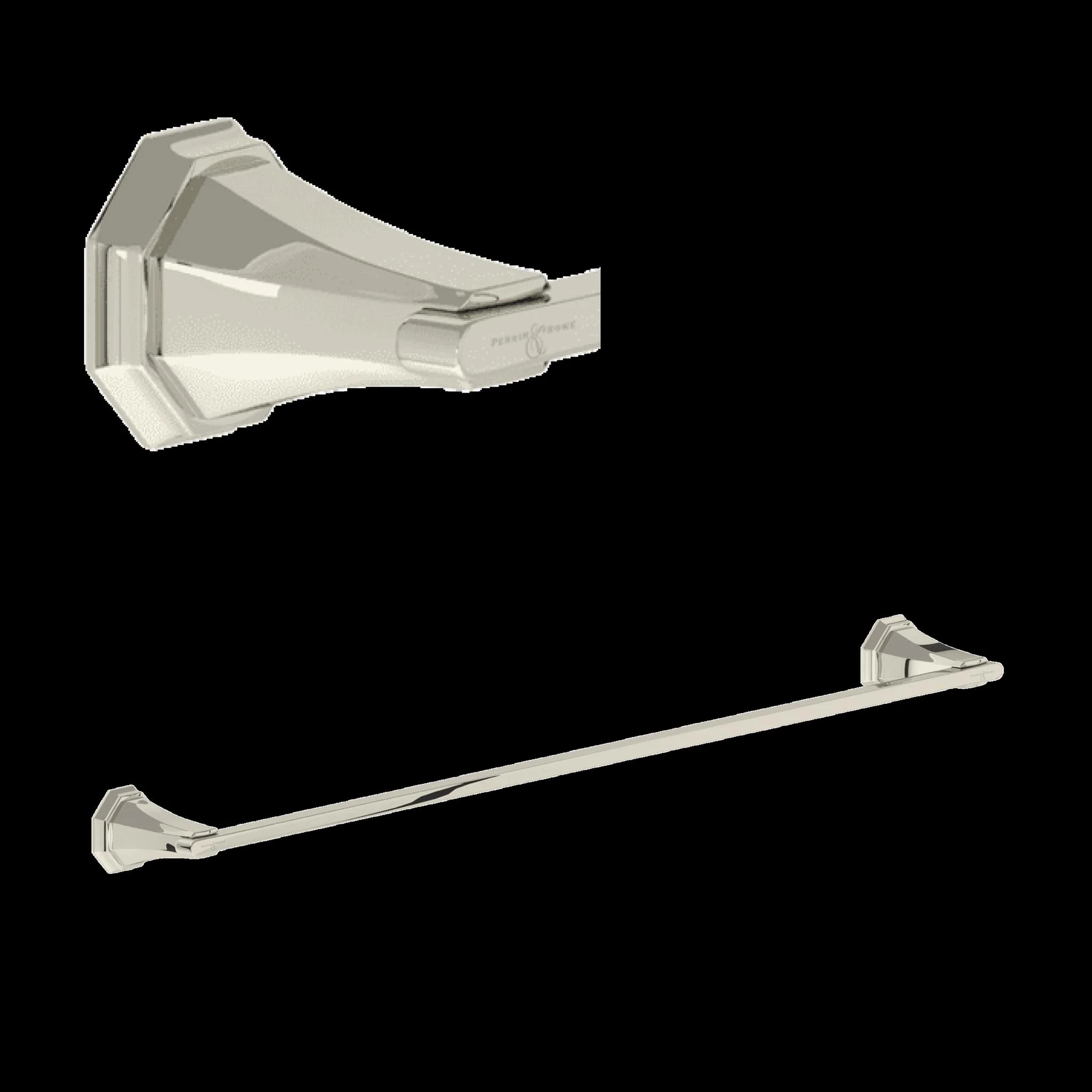 Perrin & Rowe U.6142 Deco 30" Towel Bar - Image 3