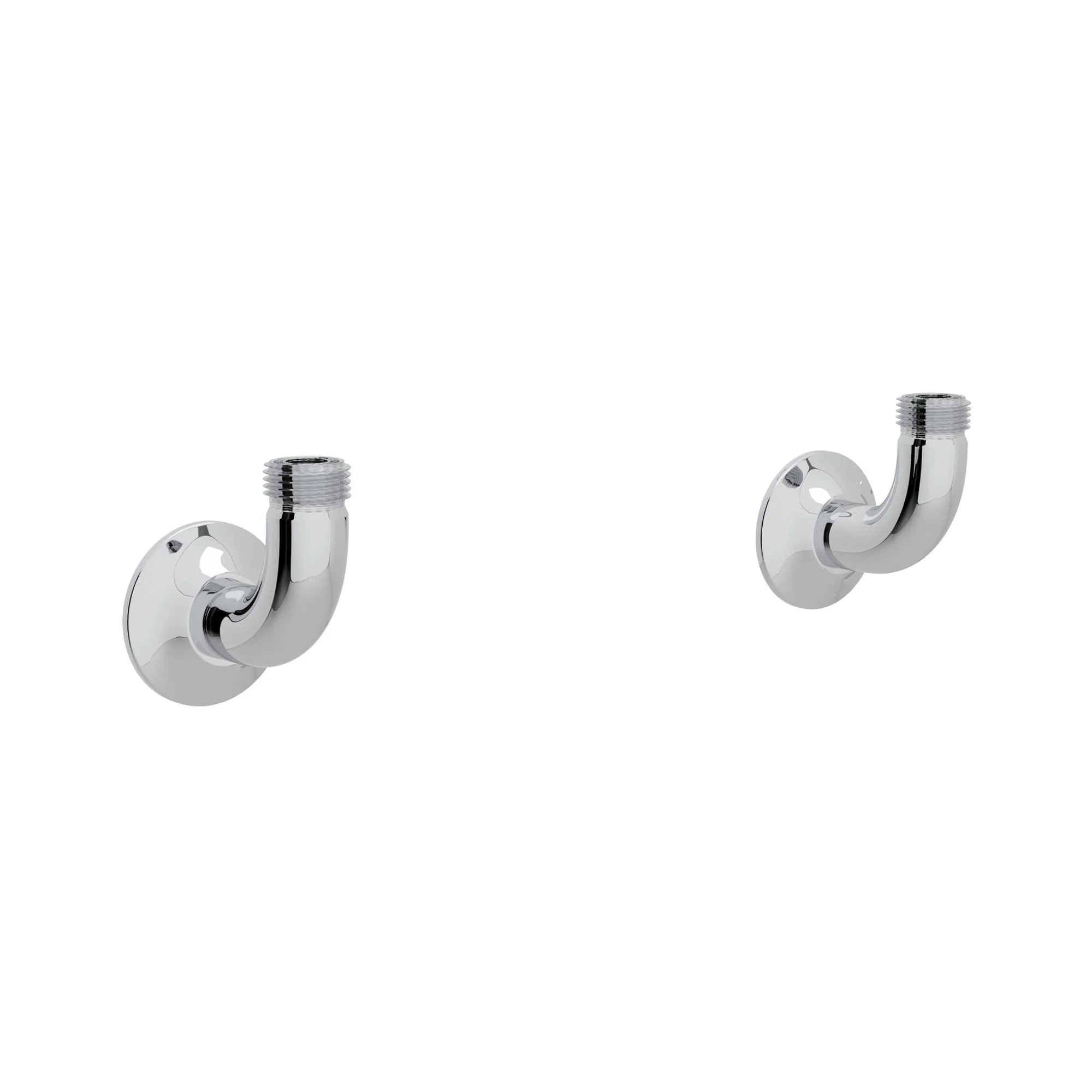 Perrin & Rowe U.6792 Georgian Era Bridge Kitchen Faucet Wall Unions