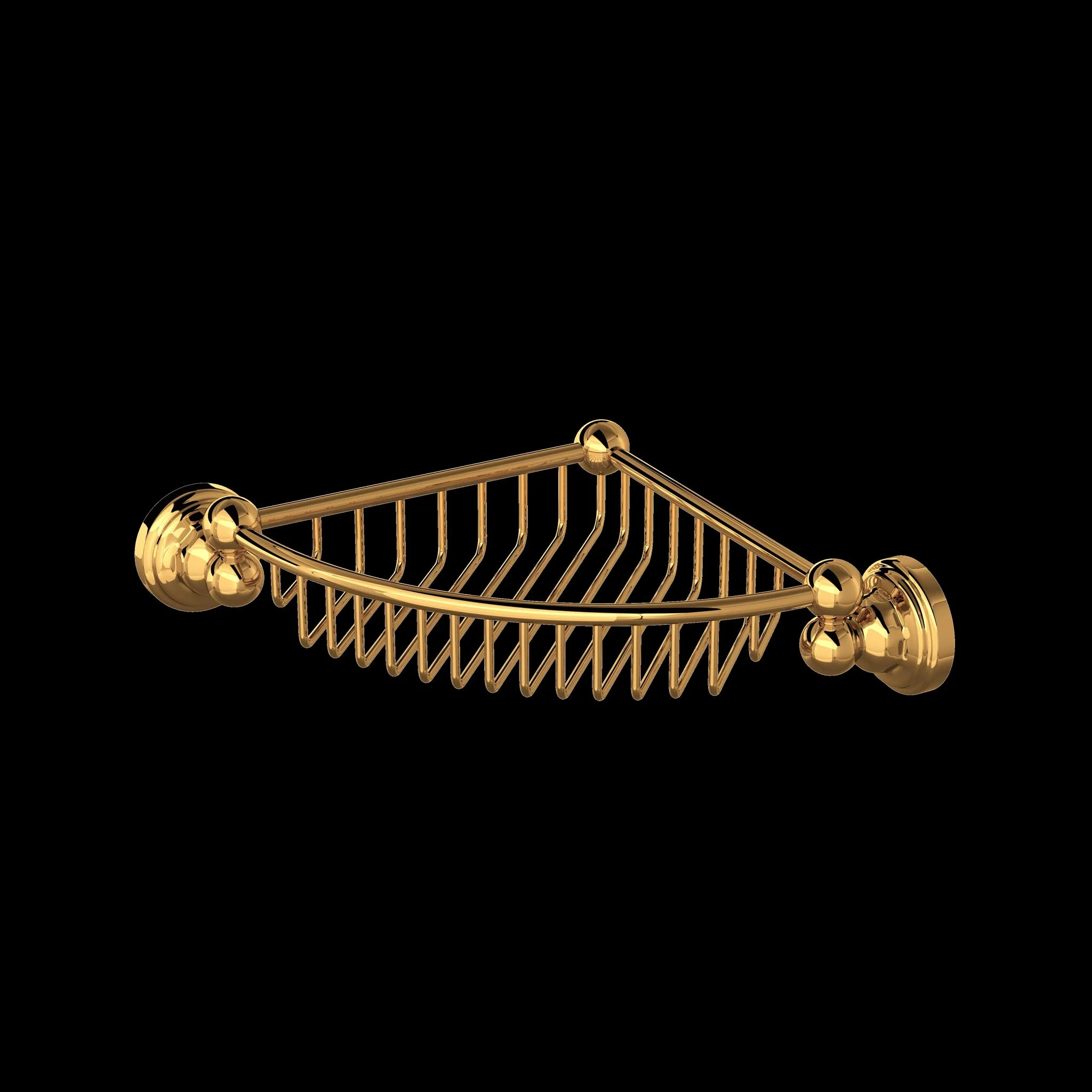 Perrin & Rowe U.6916 Edwardian Wall Mount Corner Basket - Image 3