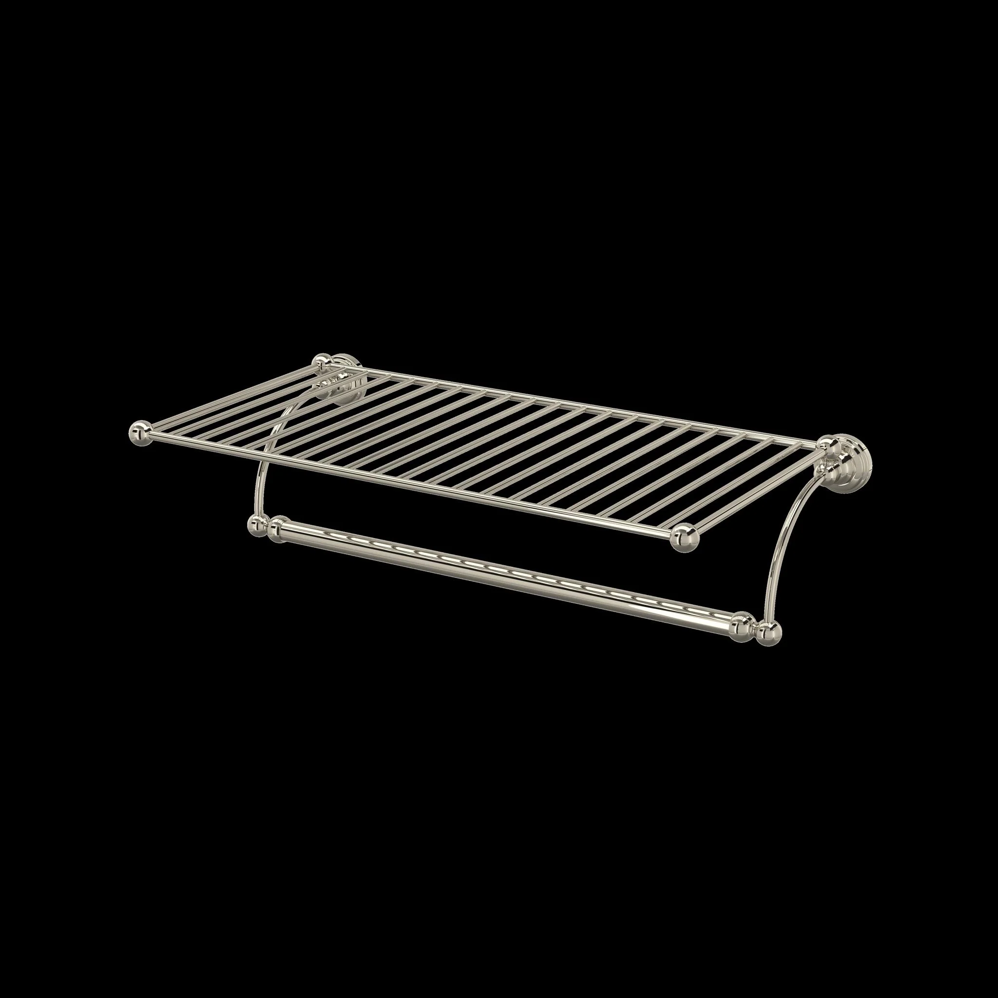 Perrin & Rowe U.6961 Edwardian Wall Mount Towel Shelf - Image 4