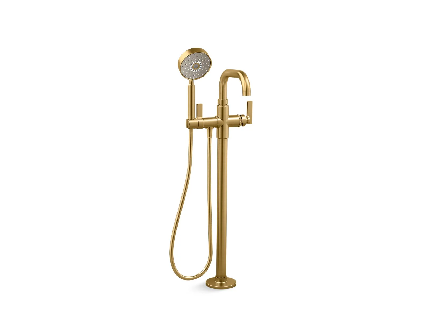 KOHLER K-T35924-4 Castia by Studio McGee Floor-mount bath filler trim with handshower
