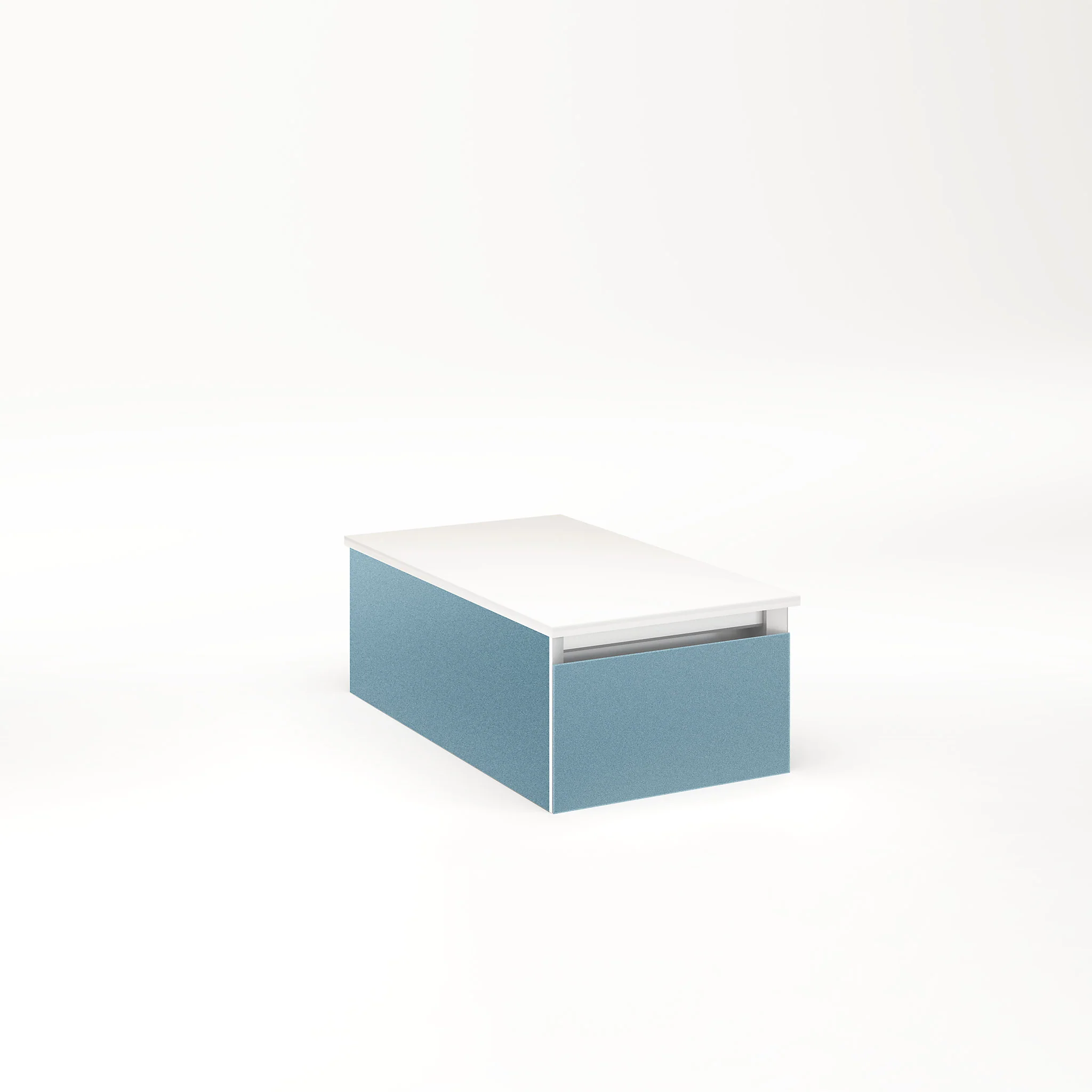robern VM12H1D21F23S Cartesian Vanity, 12" x 7-1/2" x 21", Ocean, Full Drawer, Selectable Night Light, 2700K/4000K Temperature (Warm/Cool Light)