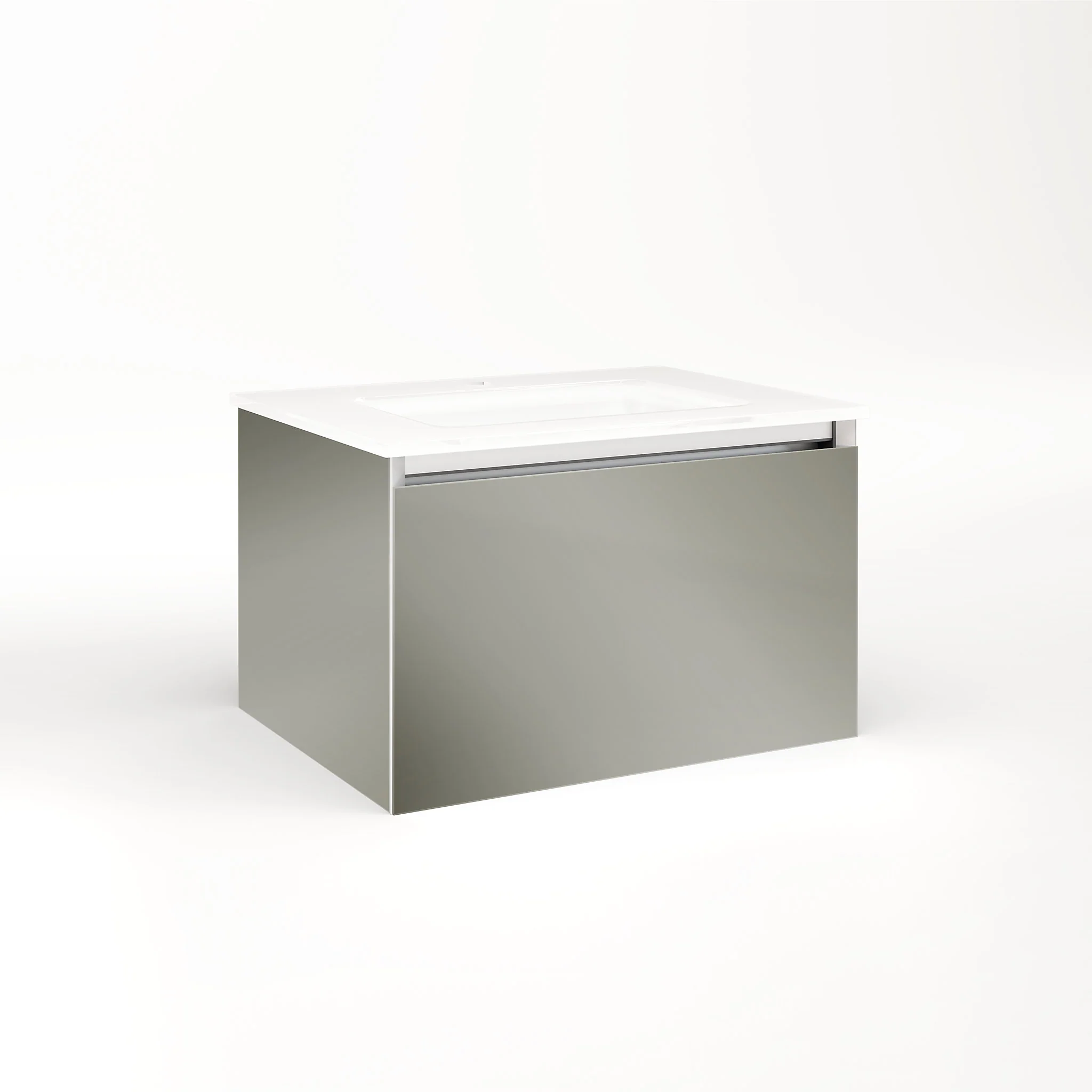 robern VM24H2D18P10S Cartesian Vanity, 24" x 15" x 18", Mirror, Plumbing Drawer, Selectable Night Light, 2700K/4000K Temperature (Warm/Cool Light)