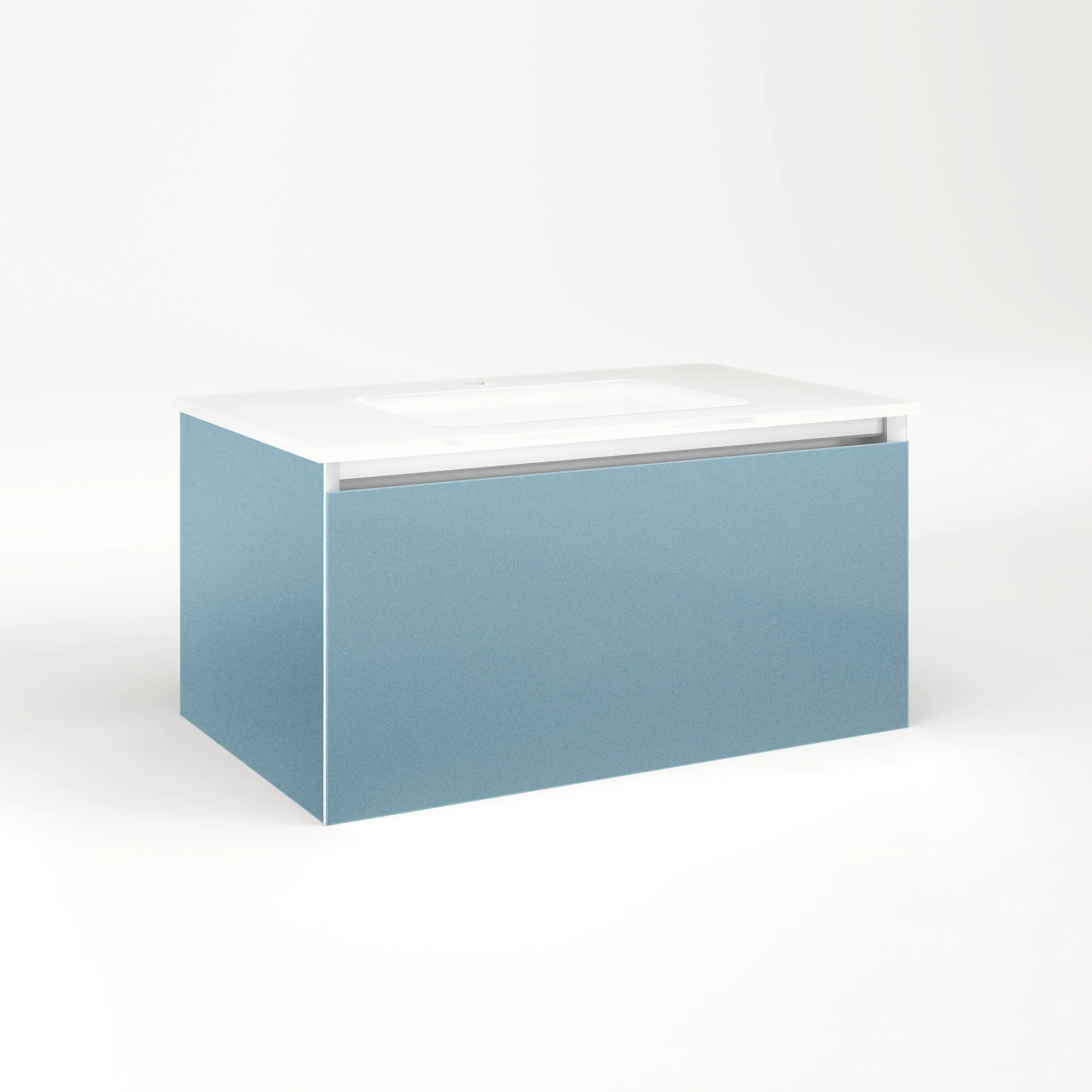 robern VM30H2D18P23S Cartesian Vanity, 30" x 15" x 18", Ocean, Plumbing Drawer, Selectable Night Light, 2700K/4000K Temperature (Warm/Cool Light)