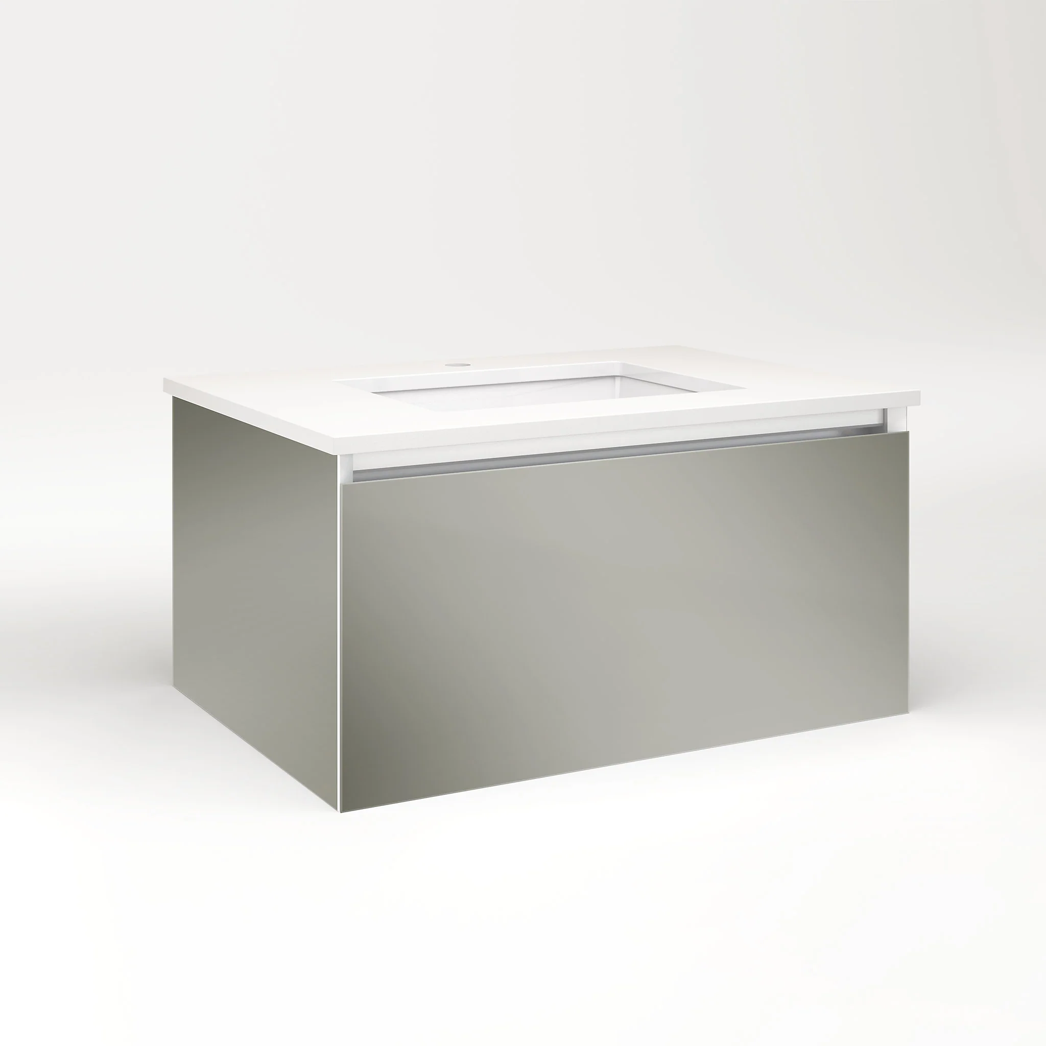 robern VM30H2D21P10L Cartesian Vanity, 30" x 15" x 21", Mirror, Plumbing Drawer, Night Light, 5000K Temperature (Cool Light)