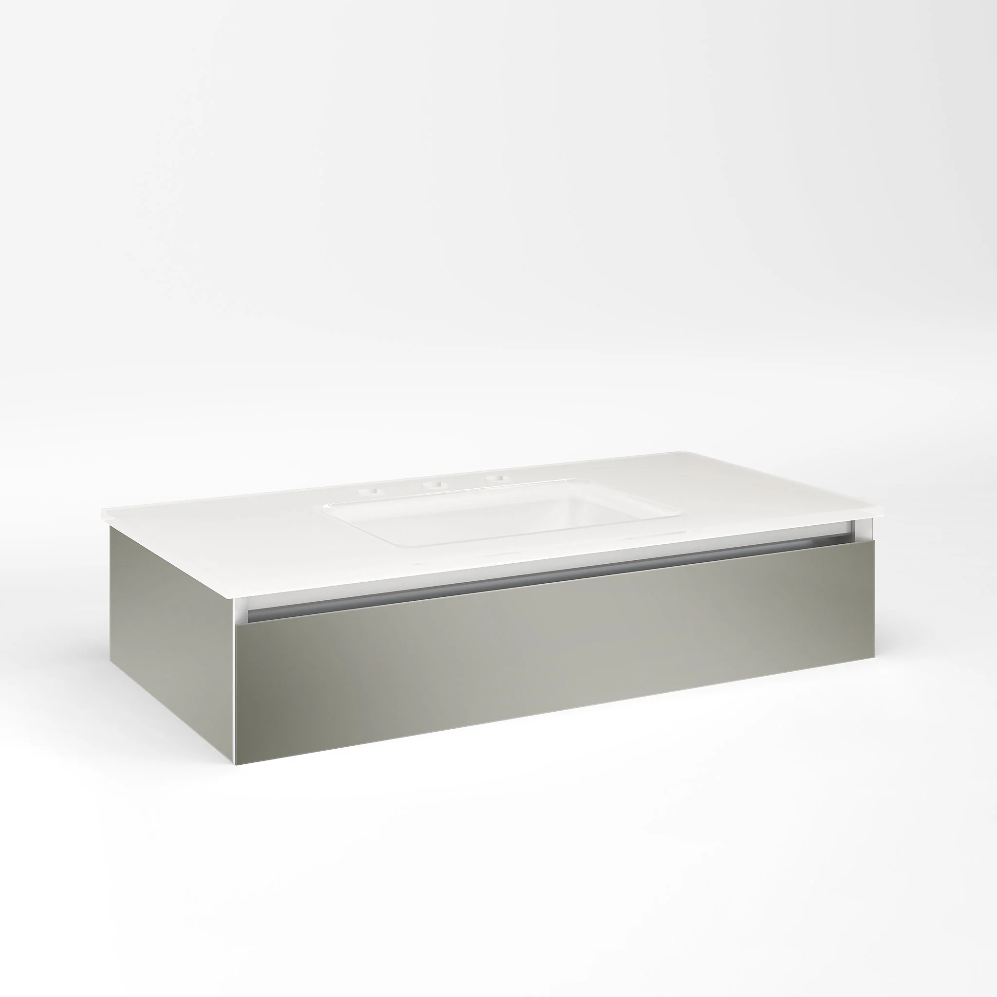 robern VM36H1D18P10L Cartesian Vanity, 36" x 7-1/2" x 18", Mirror, Plumbing Drawer, Night Light, 5000K Temperature (Cool Light)