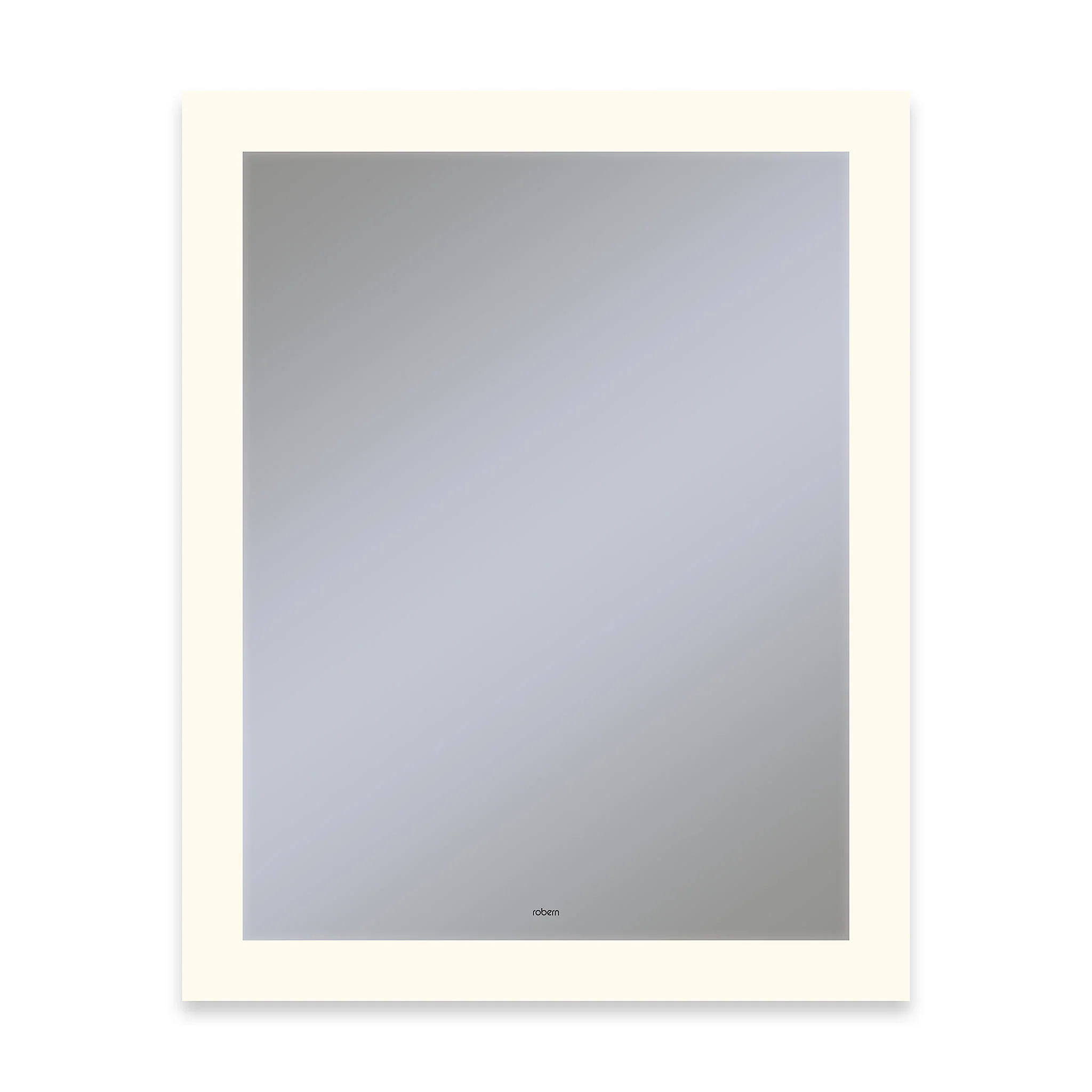 robern YM2430RPFPD3K Vitality Lighted Mirror, 24" x 30" x 1-3/4", Rectangle, Perimeter Light Pattern, 2700K Temperature (Warm Light), Dimmable, Defogger, Title 24 Compliant