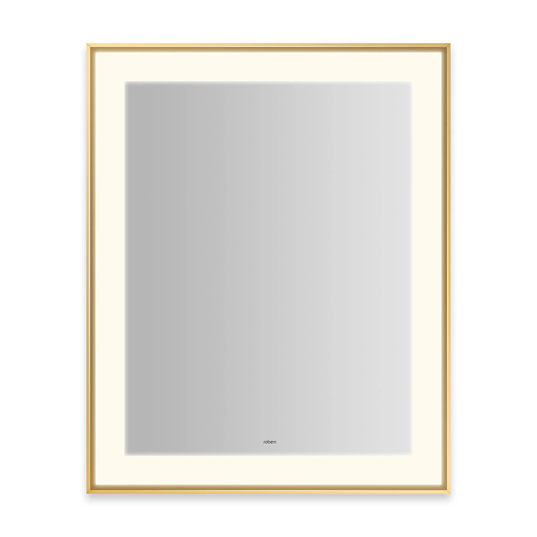 robern YM2531RPSMD3K76 Sculpt Lighted Mirror, 25?ǥ x 31?ǥ x 2-1/4", Slim Museum Frame, Chrome, Perimeter Light Pattern, 2700K Color Temperature (Warm White), Dimmable, Defogger, Title 24 Compliant - Image 3