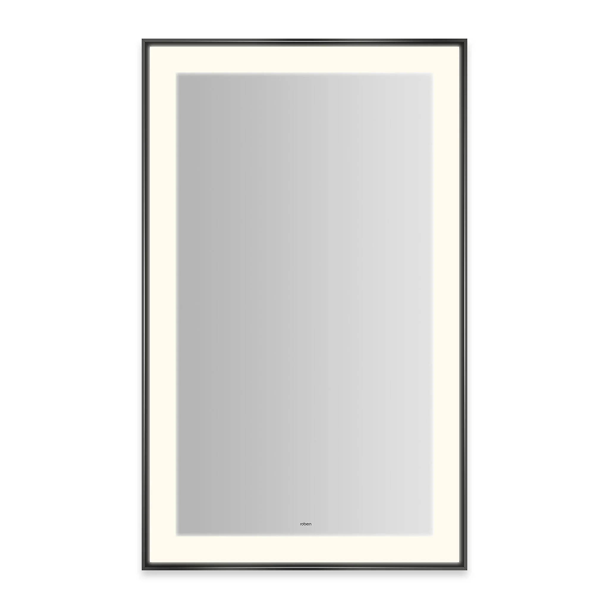 robern YM2541RPSMD3K76 Sculpt Lighted Mirror, 25?ǥ x 41?ǥ x 2-1/4", Slim Museum Frame, Chrome, Perimeter Light Pattern, 2700K Color Temperature (Warm White), Dimmable, Defogger, Title 24 Compliant - Image 4