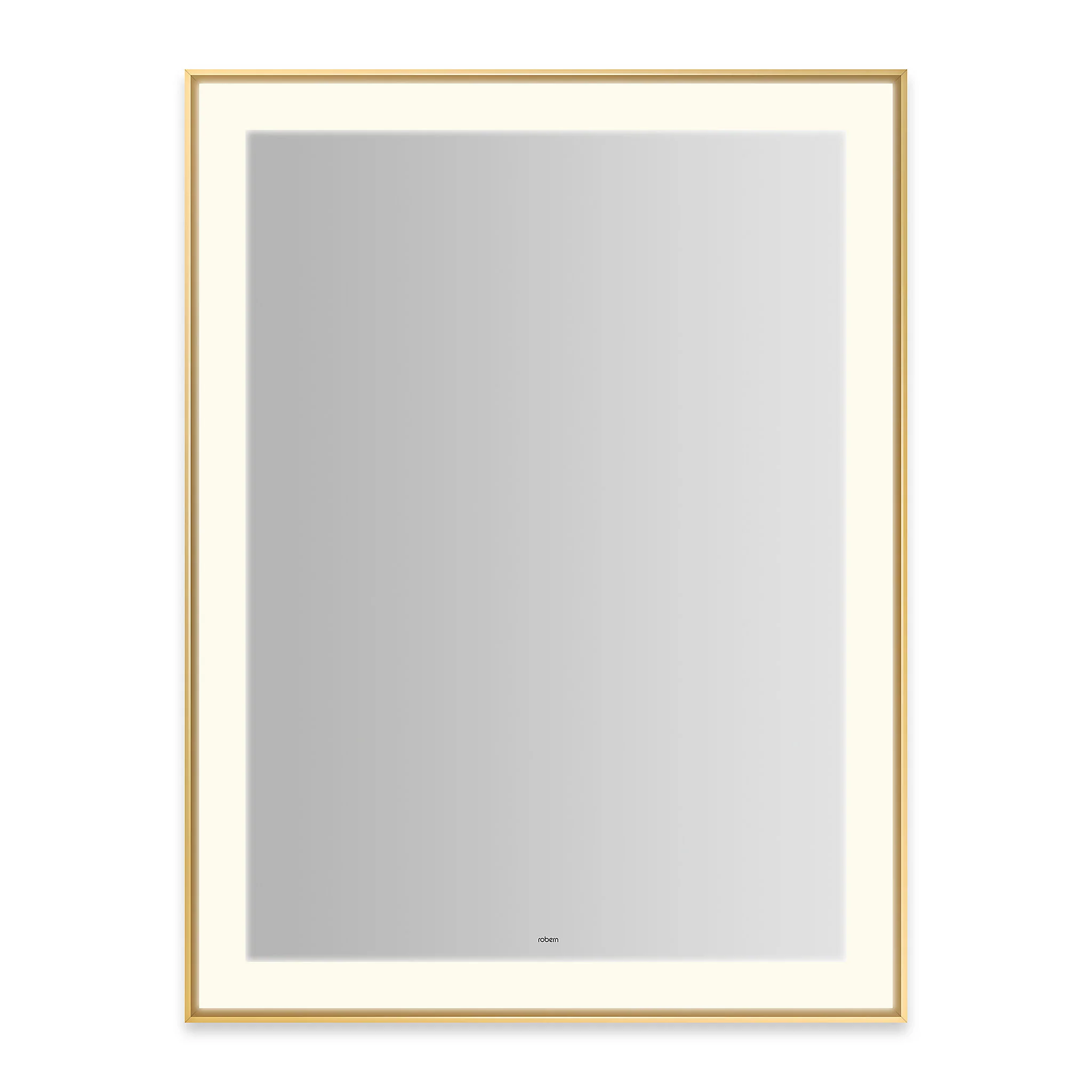 robern YM3141RPSMD3K76 Sculpt Lighted Mirror, 31?ǥ x 41?ǥ x 2-1/4", Slim Museum Frame, Chrome, Perimeter Light Pattern, 2700K Color Temperature (Warm White), Dimmable, Defogger, Title 24 Compliant - Image 3