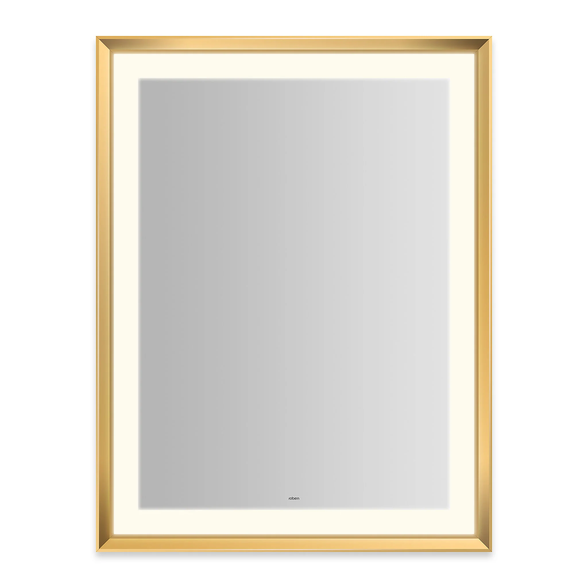 robern YM3343RPCMD3K76 Sculpt Lighted Mirror, 33?ǥ x 43?ǥ x 2-5/16?ǥ, Chamfer Museum Frame, Chrome, Perimeter Light Pattern, 2700K Color Temperature (Warm White), Dimmable, Defogger, Title 24 Compliant - Image 3